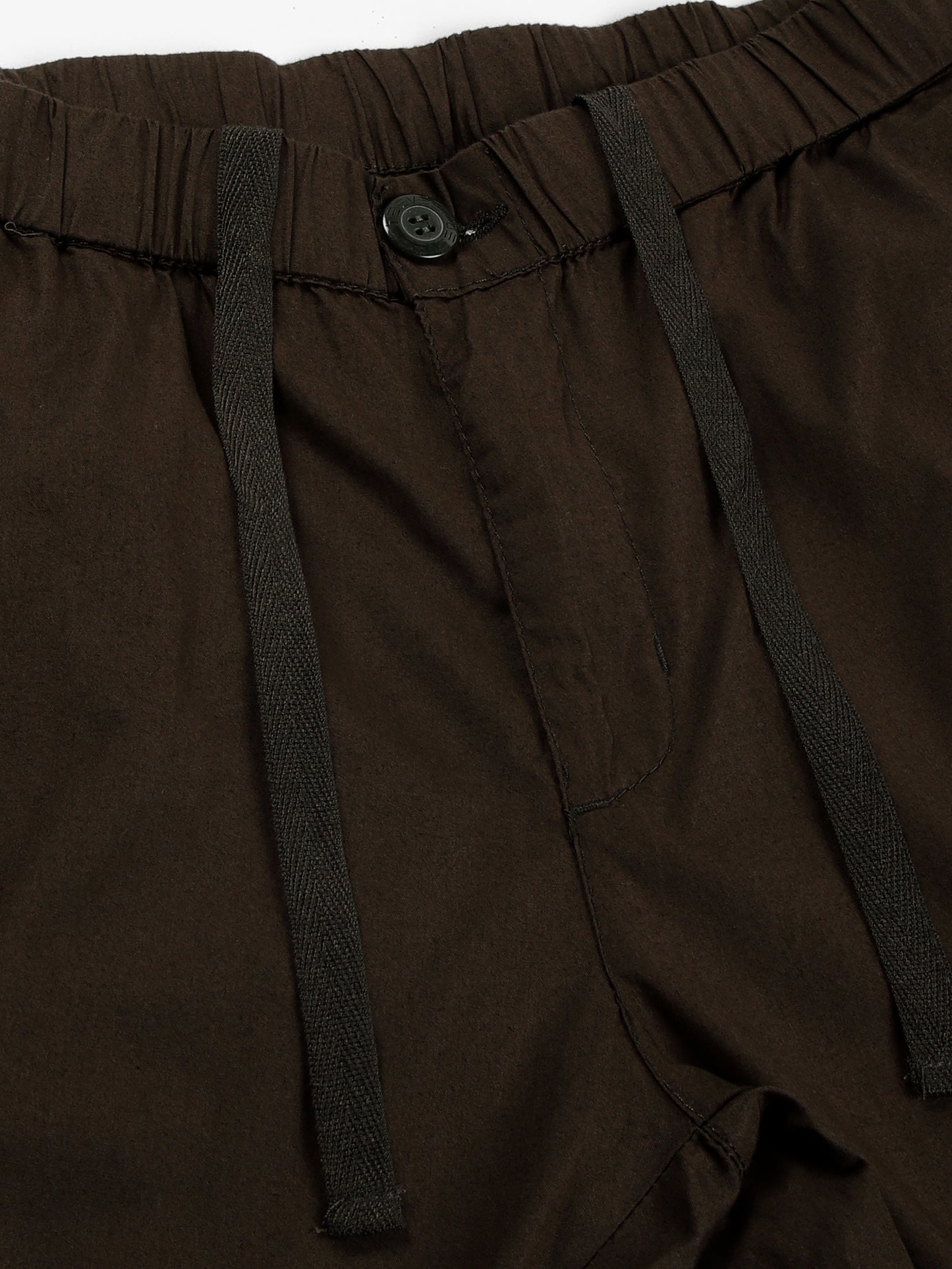 Elasticated Waist Zip Pocket Stretchable Olive Lounge Pants with Side Tape