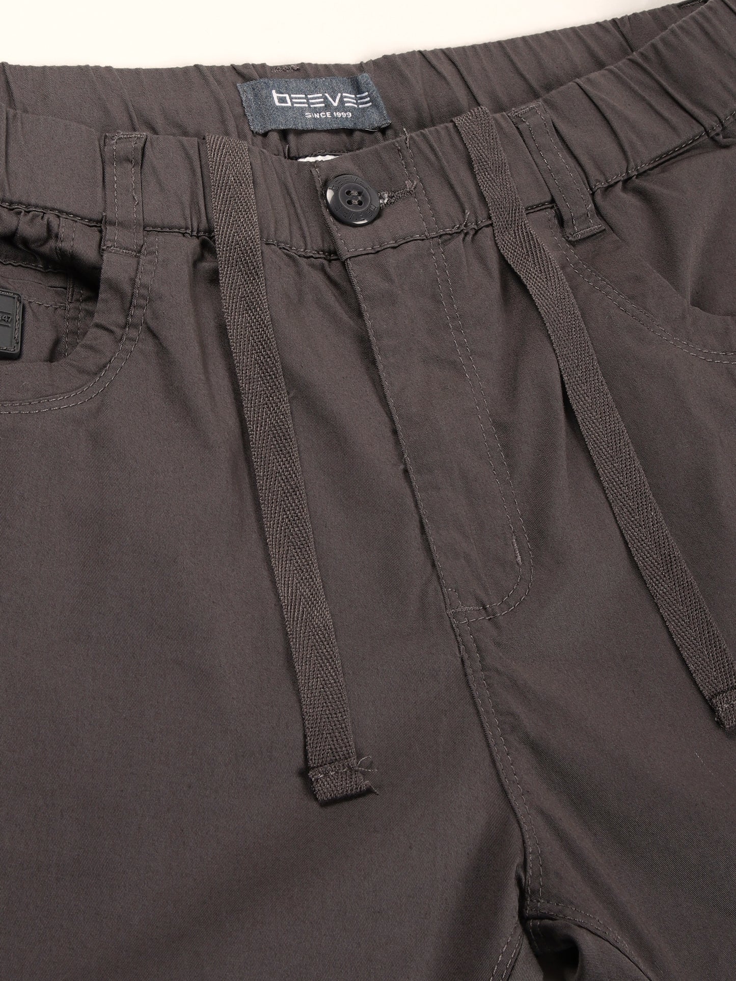 Grey Elasticated Waist Stretchable Jogger Lounge Pants