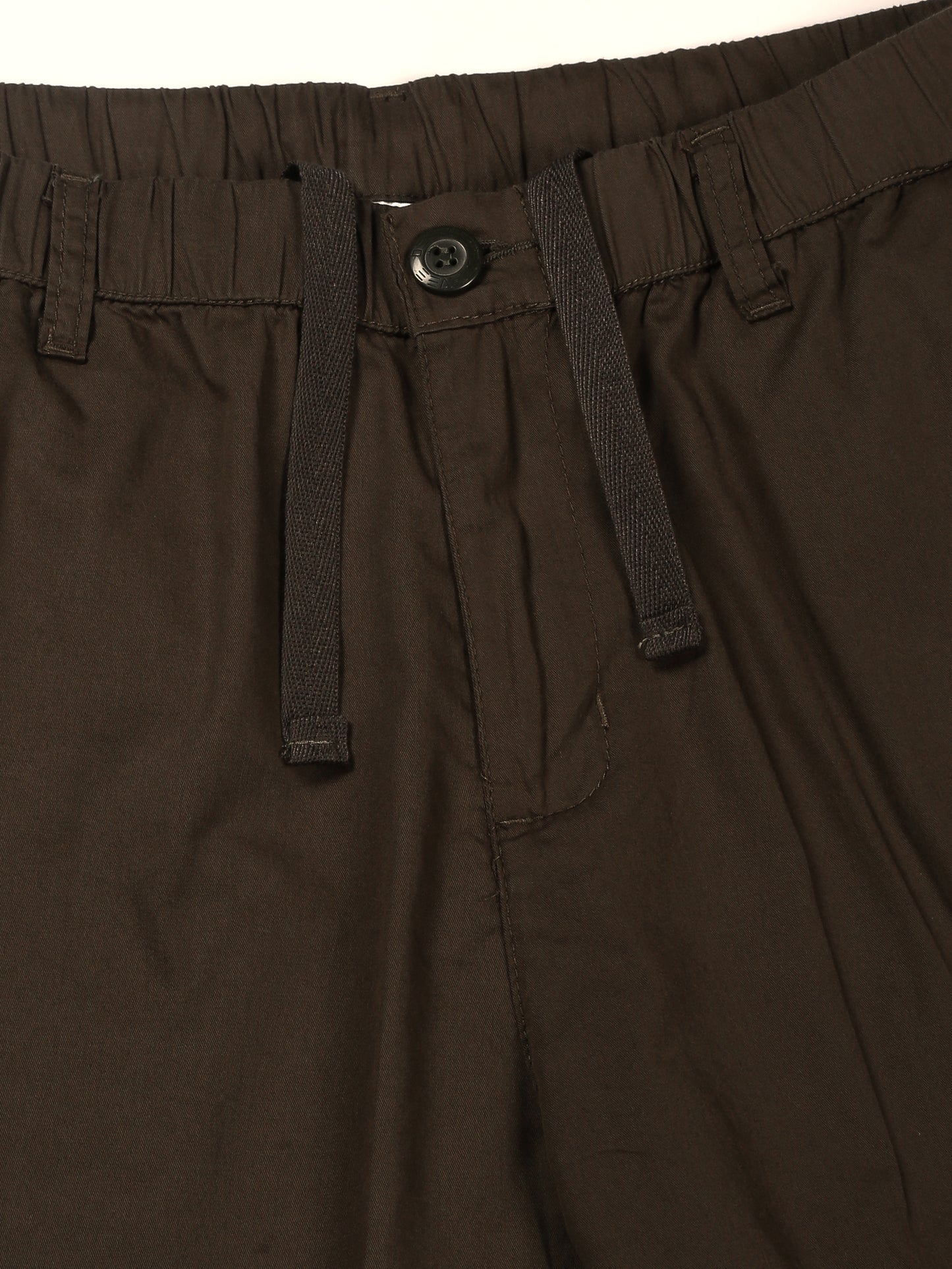 Light Weight Elasticated Waist Zip Pocket Olive Lounge Pants