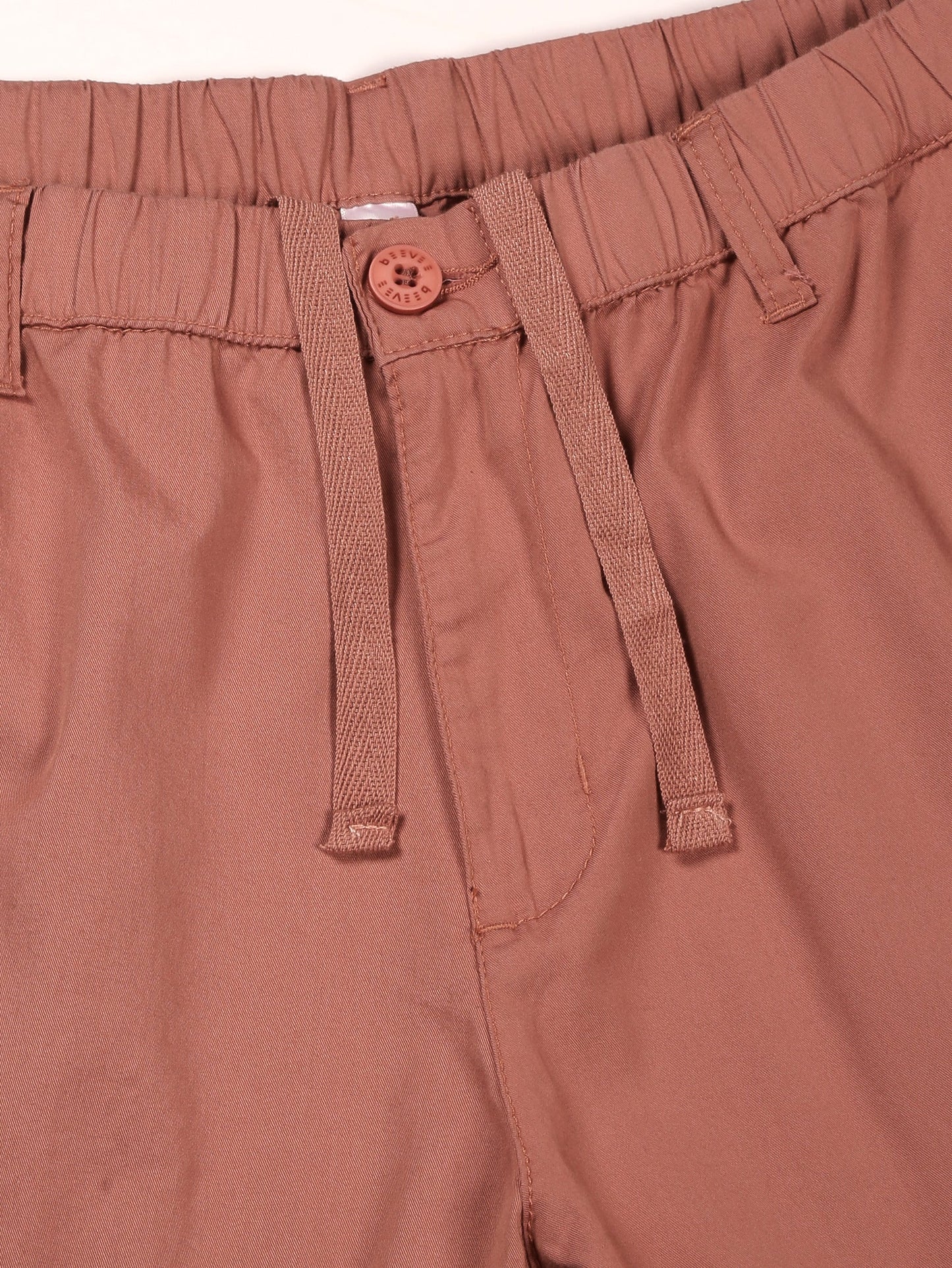 Light Weight Elasticated Waist Zip Pocket Rust Lounge Pants