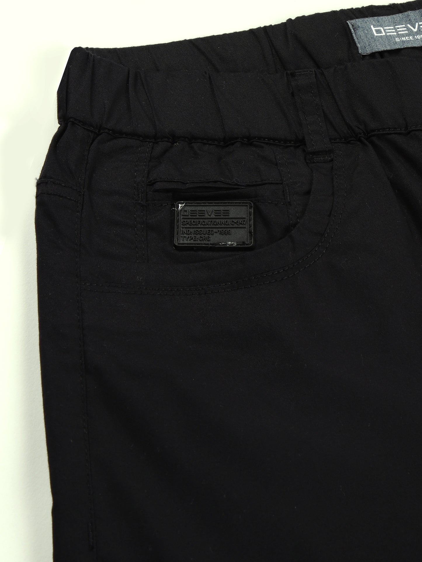 Black Elasticated Waist Stretchable Jogger Lounge Pants