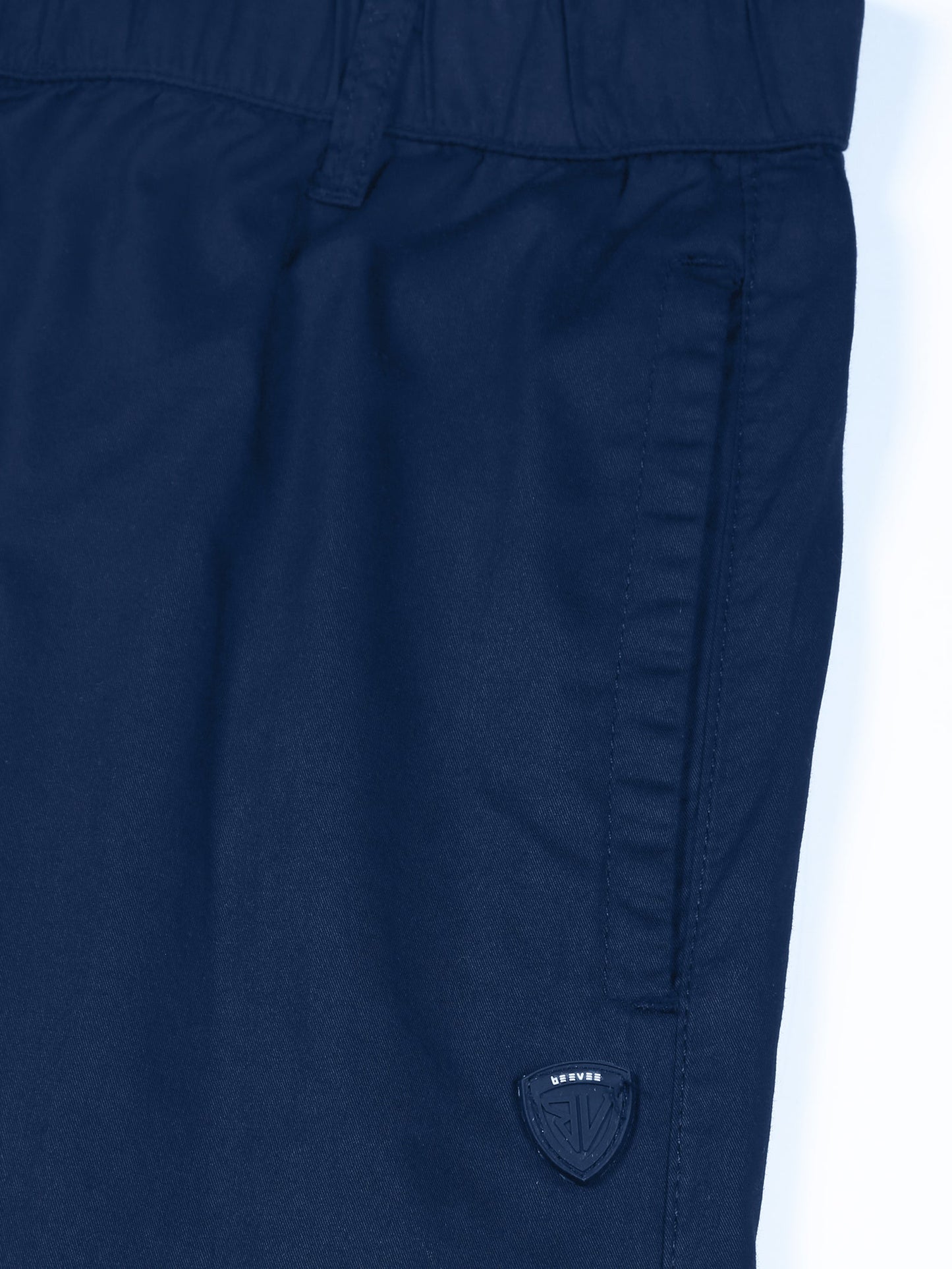 Light Weight Elasticated Waist Zip Pocket Navy Lounge Pants