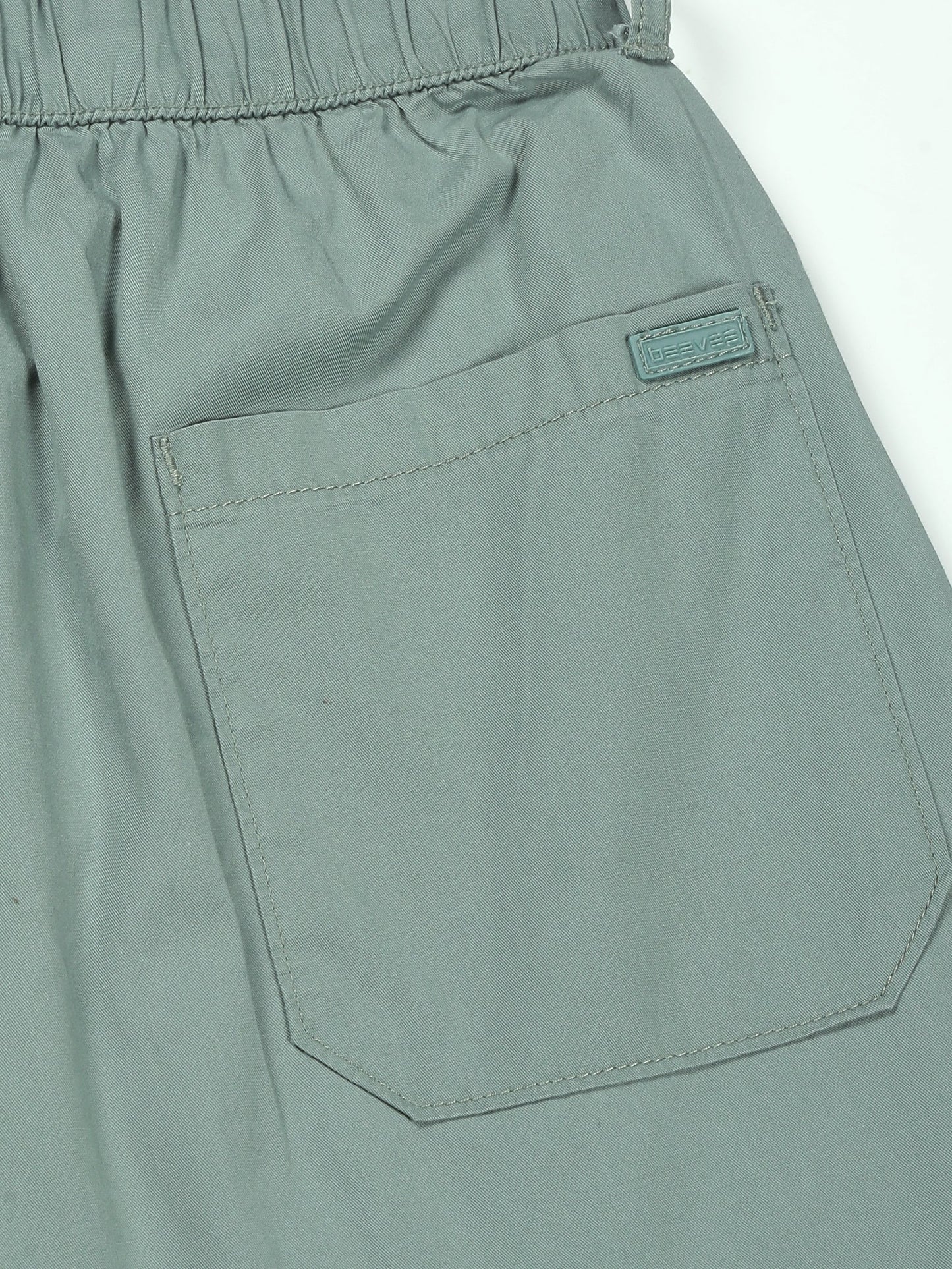 Light Weight Elasticated Waist Zip Pocket Green Lounge Pants