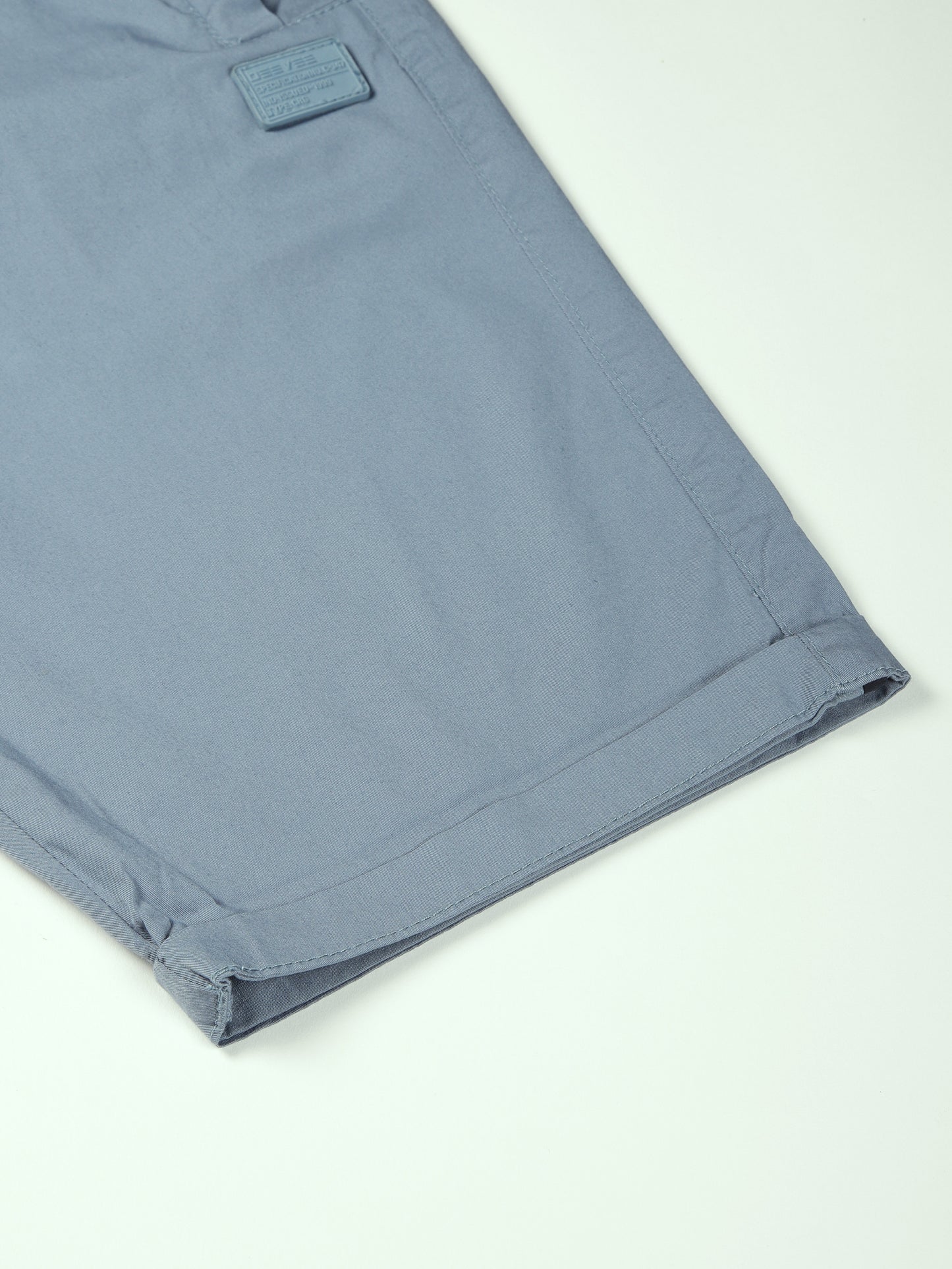 Zip Pocket Elasticated Stretchable Blue Shorts