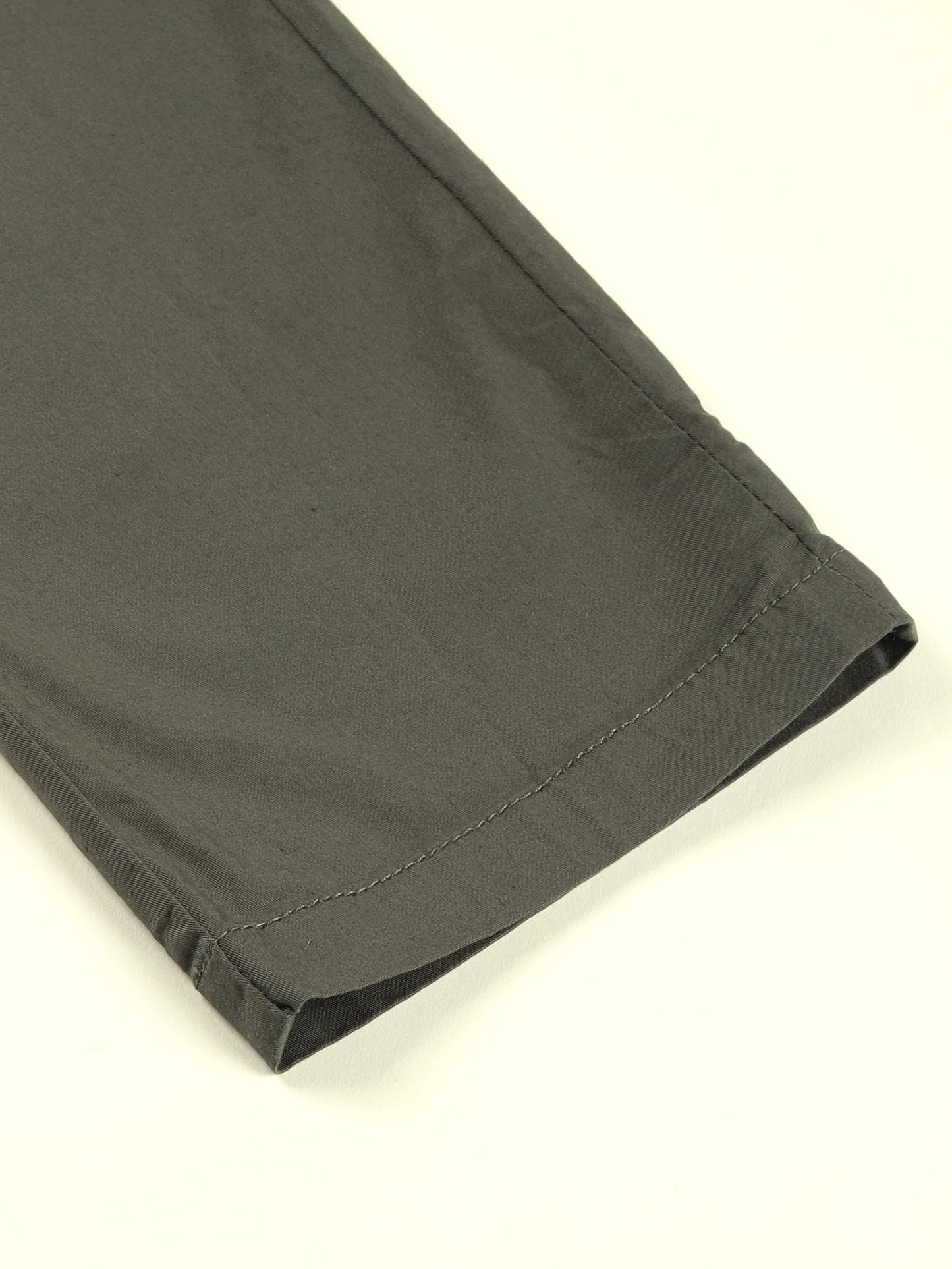 Olive Elasticated Waist Zip Pocket Stretchable Lounge Pants