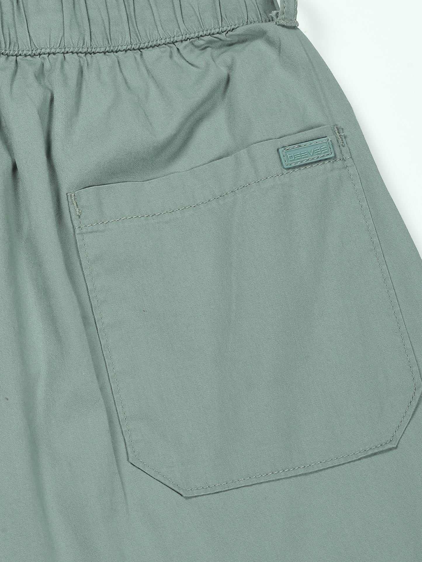 Light Weight Elasticated Waist Zip Pocket Green Lounge Pants