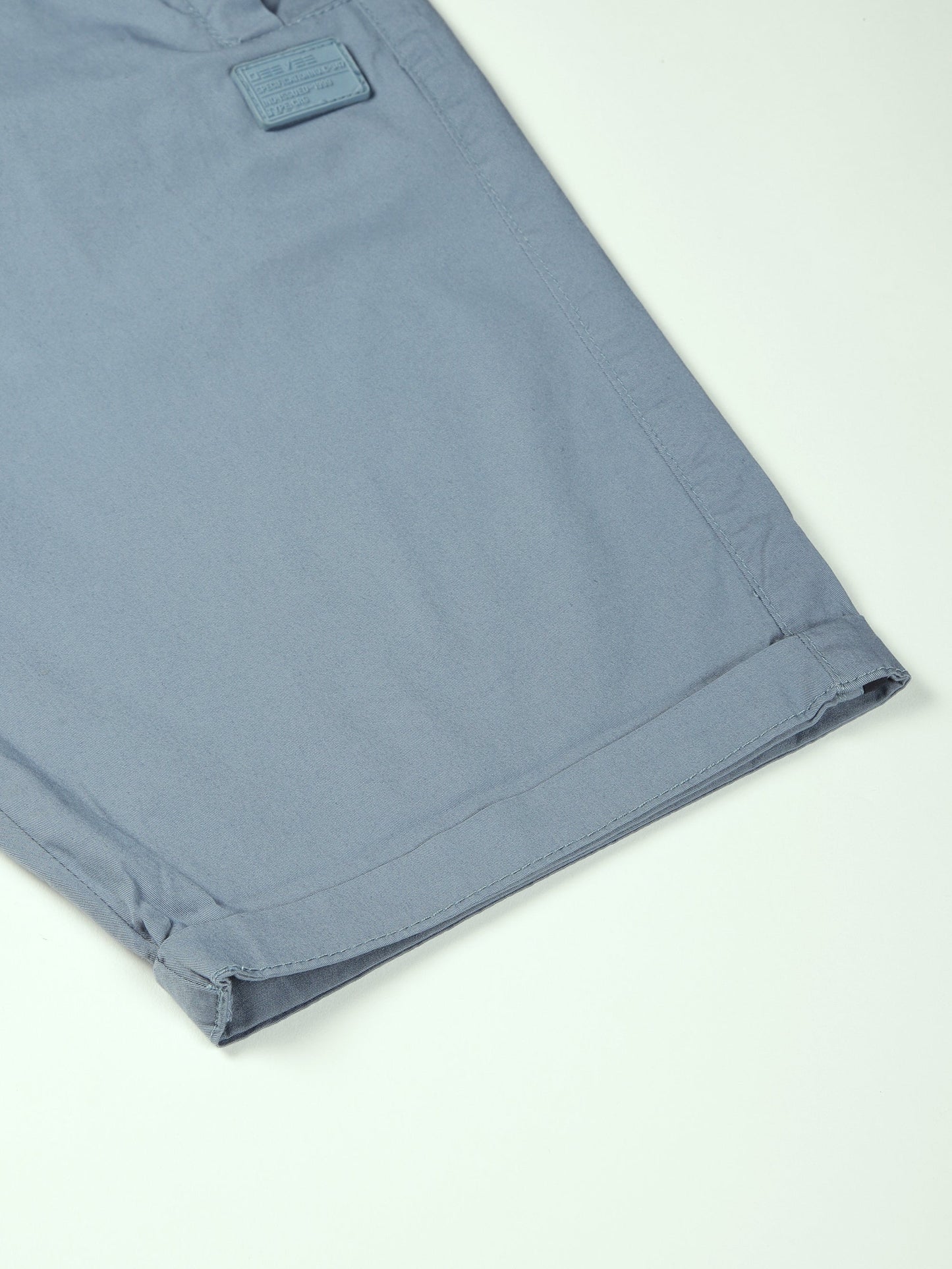 Zip Pocket Elasticated Stretchable Blue Shorts