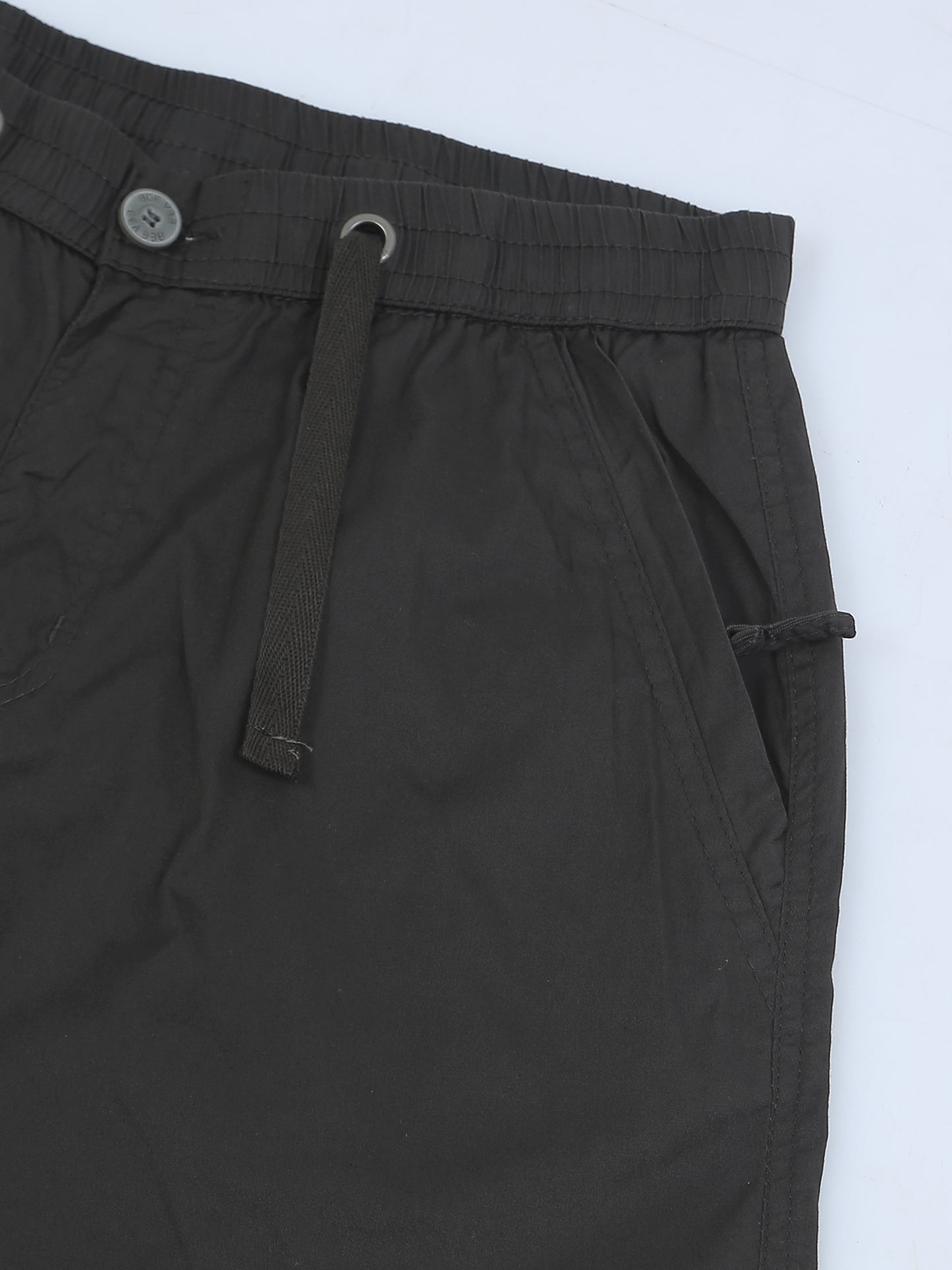 Elasticated Waist Zip Pocket Stretchable Grey Lounge Pants