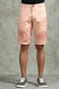 Printed Stretchable Pink Shorts