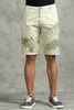 Printed Stretchable Green Shorts