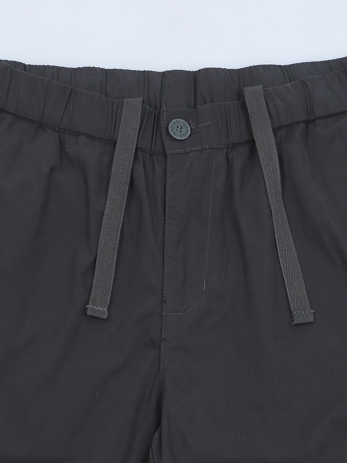 Elasticated Waist Zip Pocket Dark Grey Lounge Pants with Side Tape