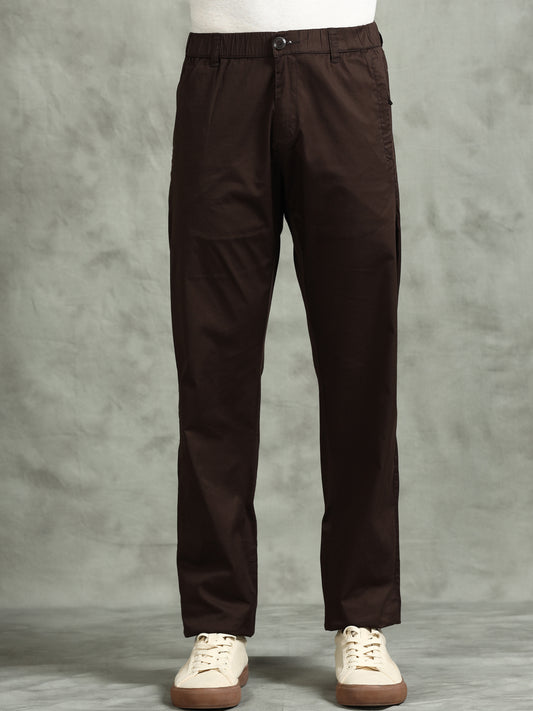 Elasticated Waist Zip Pocket Stretchable Navy Lounge Pants