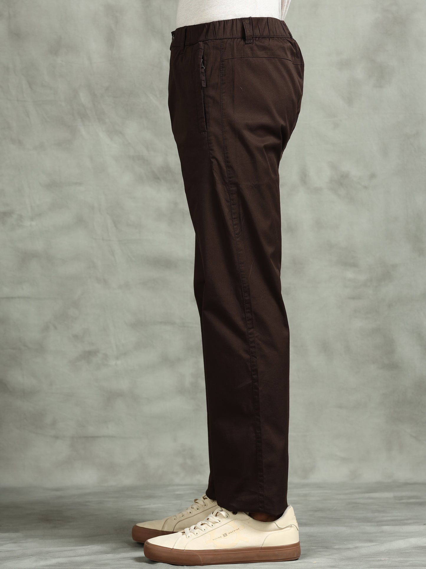 Elasticated Waist Zip Pocket Stretchable Navy Lounge Pants