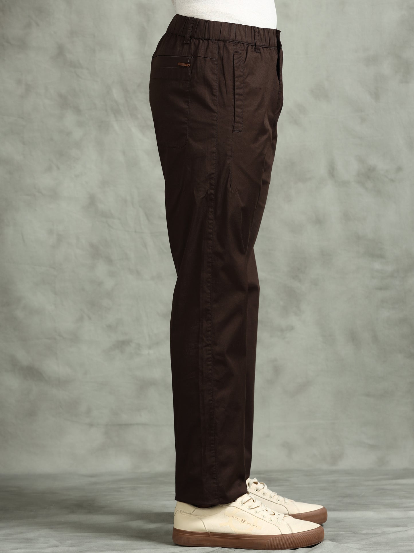 Elasticated Waist Zip Pocket Stretchable Navy Lounge Pants