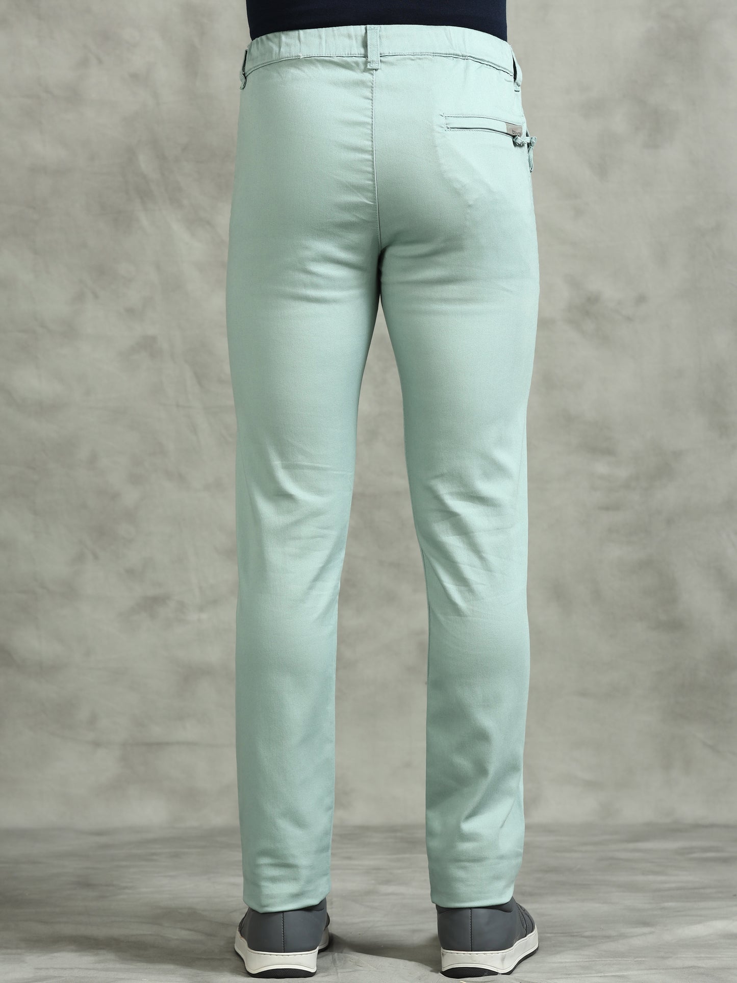 Zip Pocket Green Elasticated Stretchable Lounge Pants