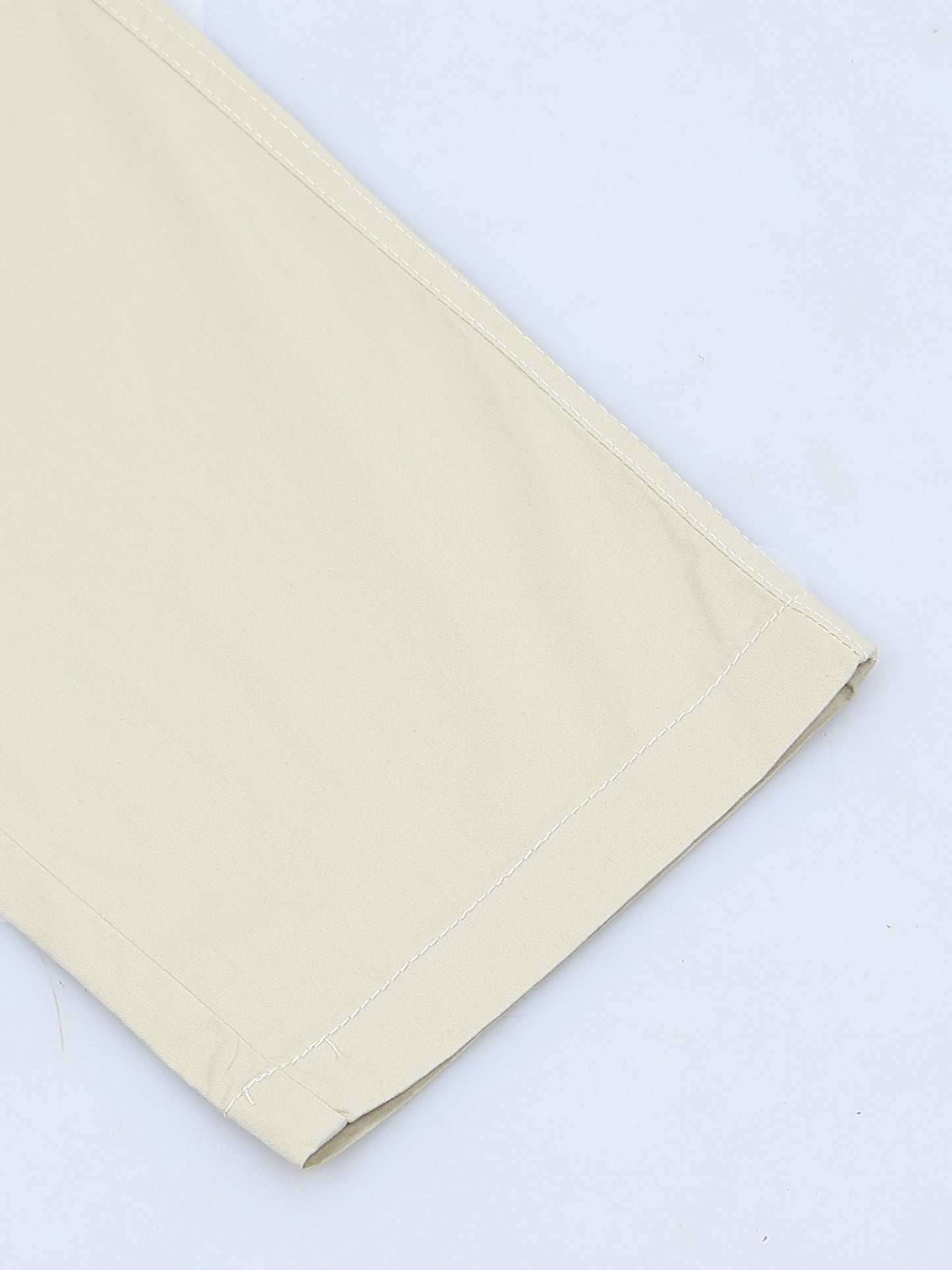 Elasticated Waist Zip Pocket Stretchable Beige Lounge Pants