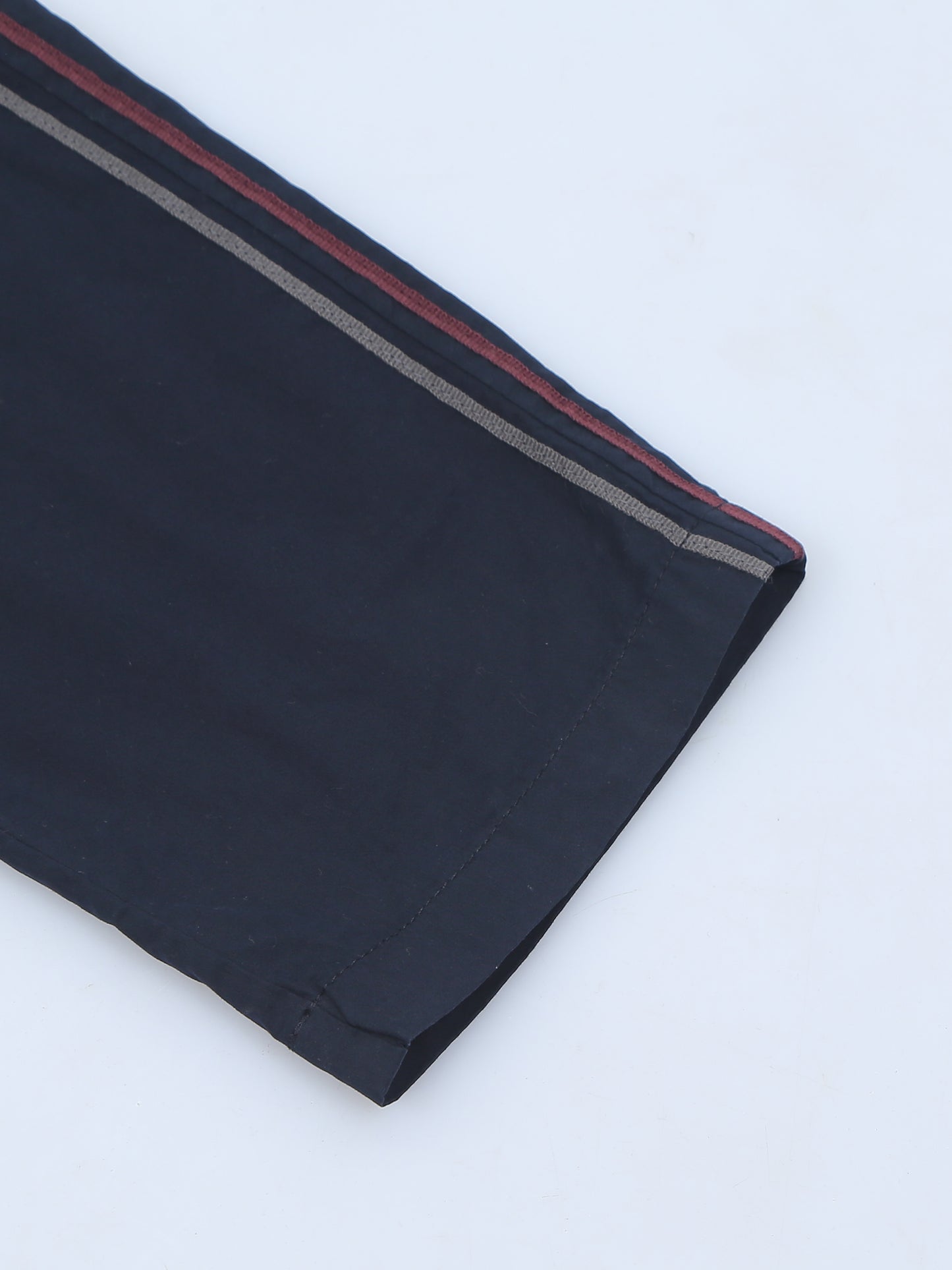 Elasticated Waist Zip Pocket Navy Lounge Pants With Side Tape