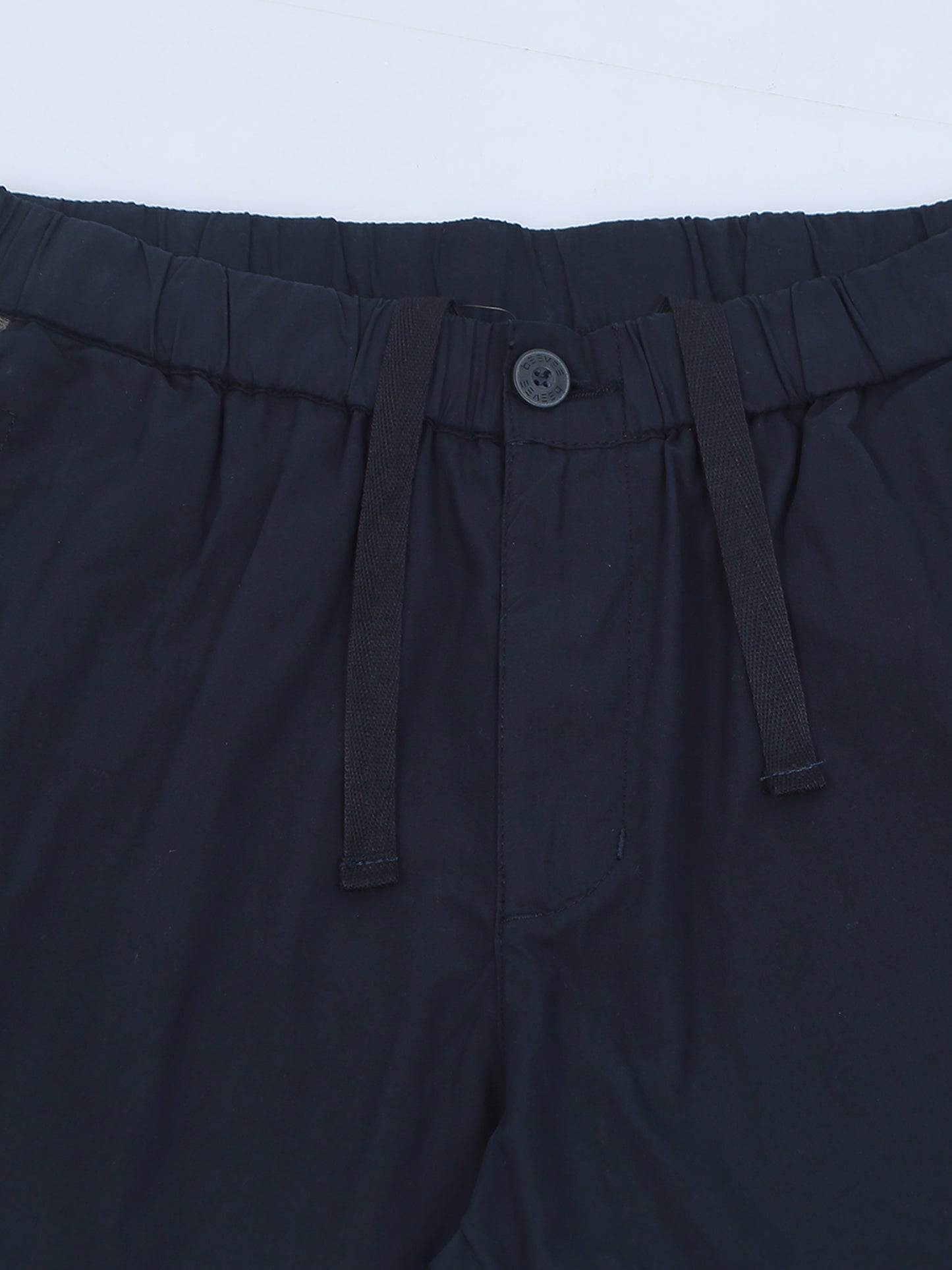 Elasticated Waist Zip Pocket Navy Lounge Pants With Side Tape