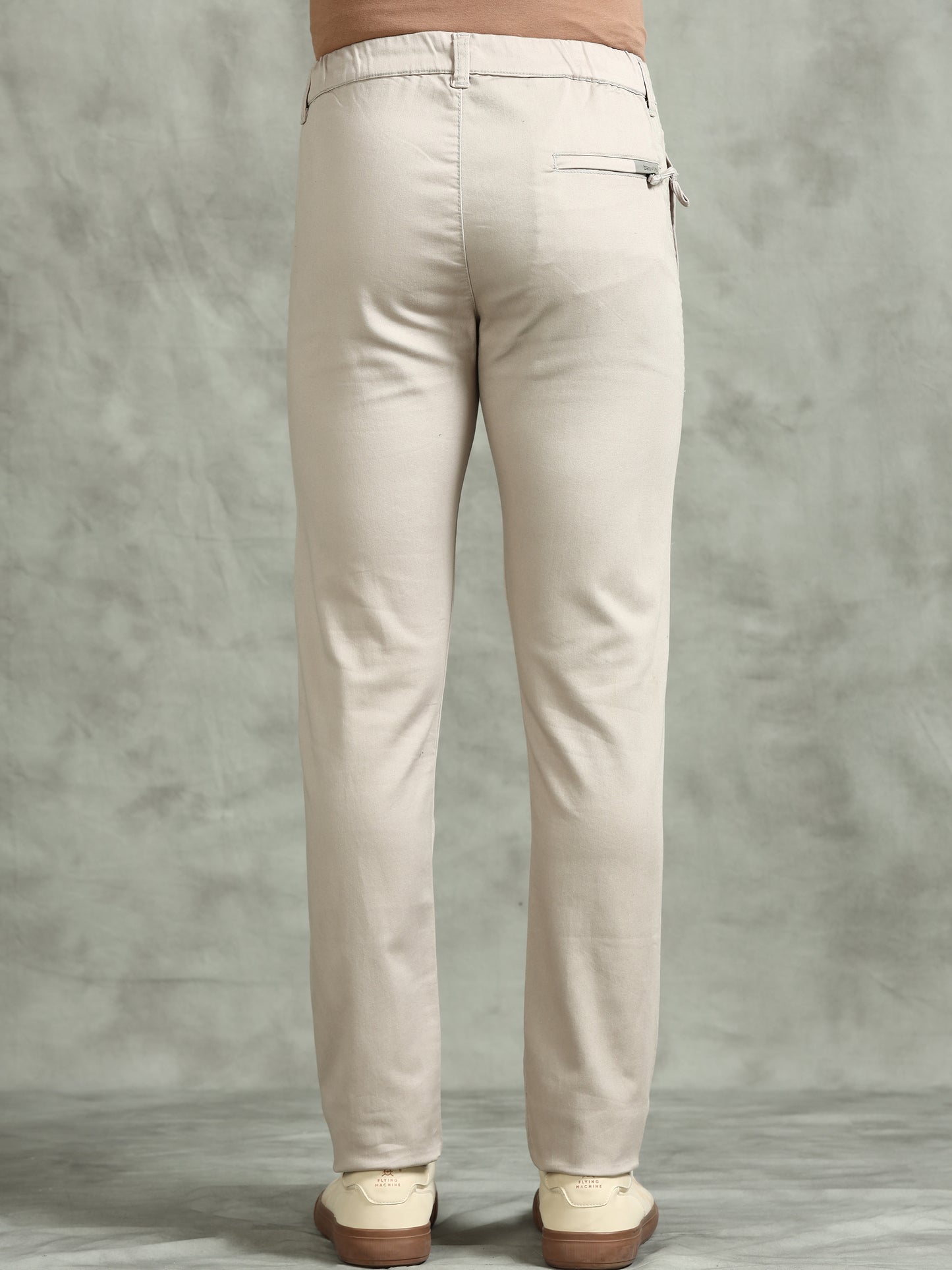 Zip Pocket Grey Elasticated Stretchable Lounge Pants