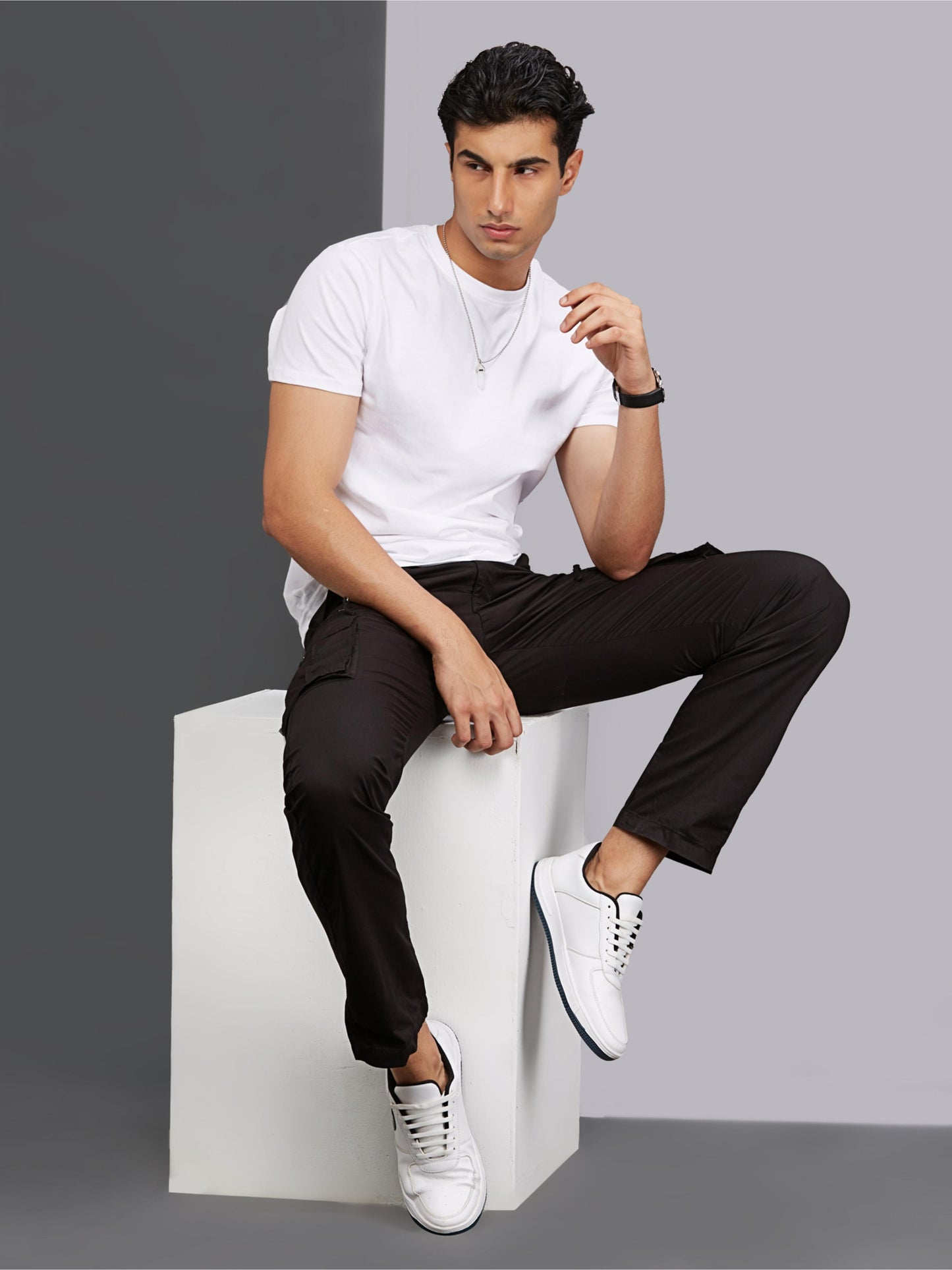 Men's Black Cargo Pants