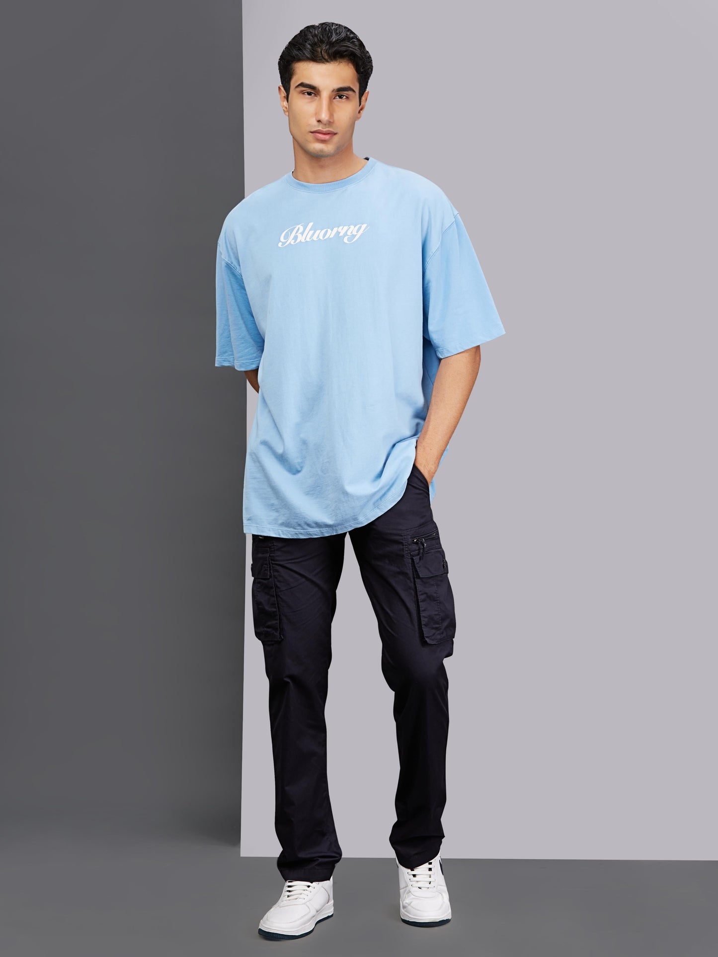 Men's Navy Cargo Pants