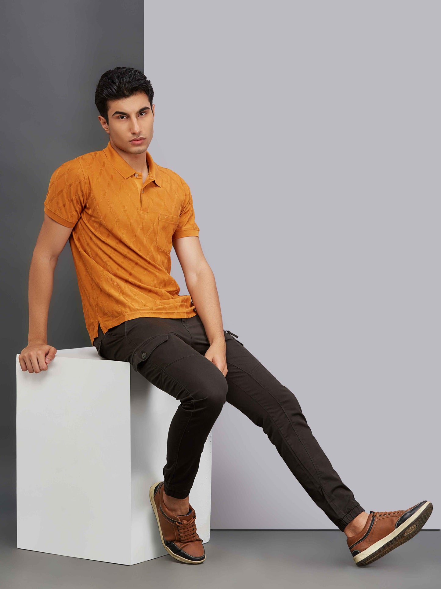 Multi Pocket Stretchable Olive Cargo