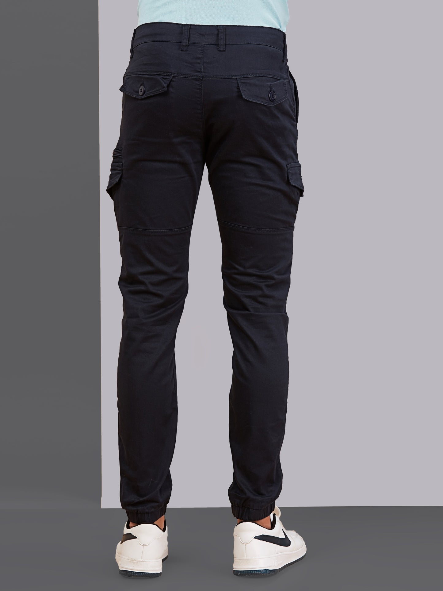 Multi Pocket Stretchable Navy Cargo