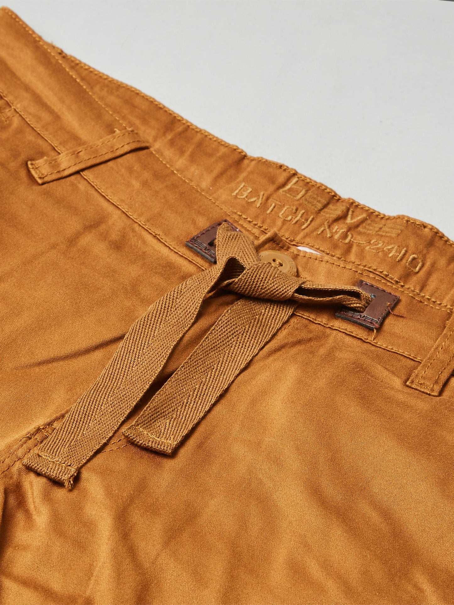 Multi Pocket Stretchable Beige Cargo