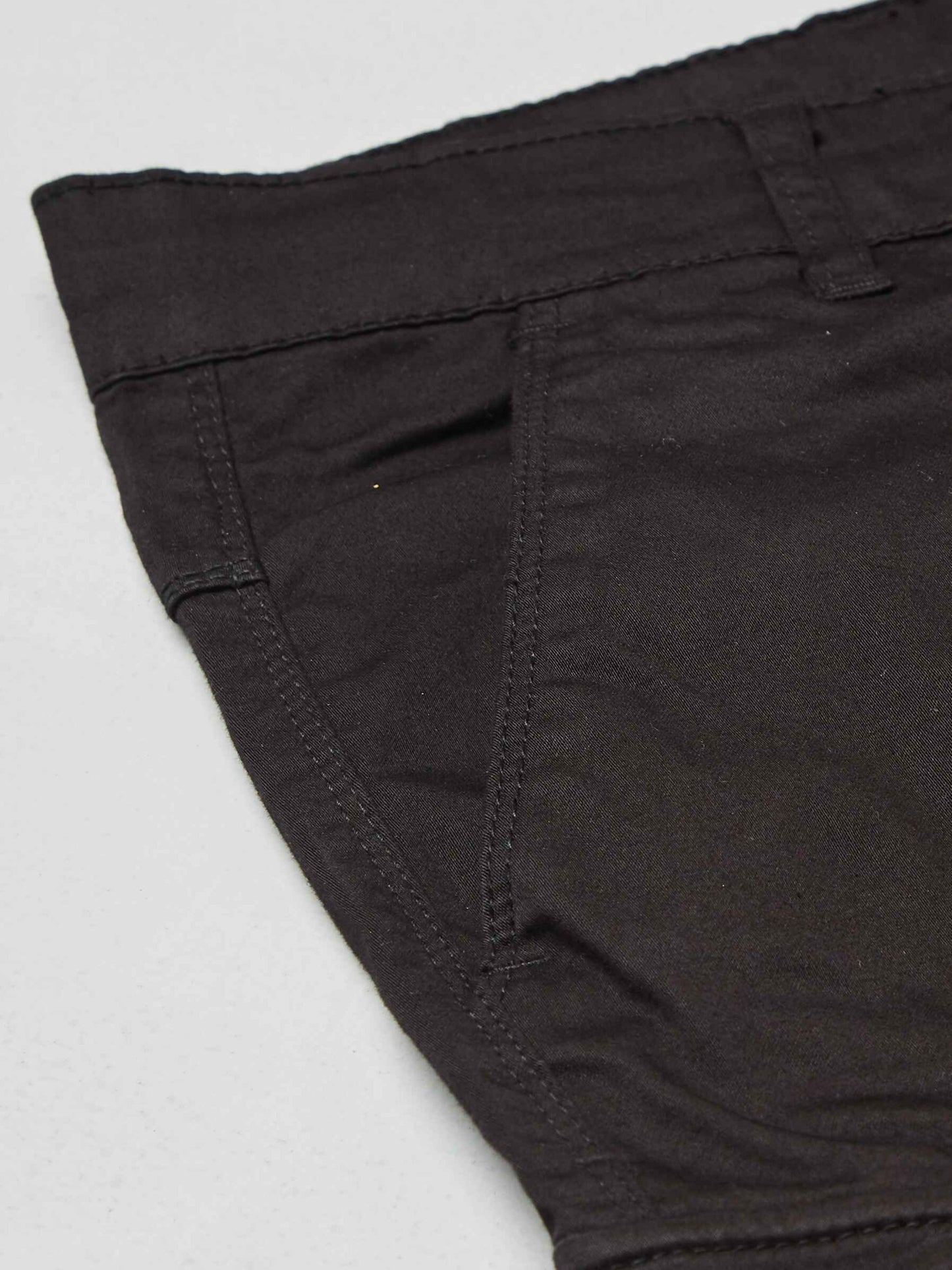 Multi Pocket Stretchable Olive Cargo