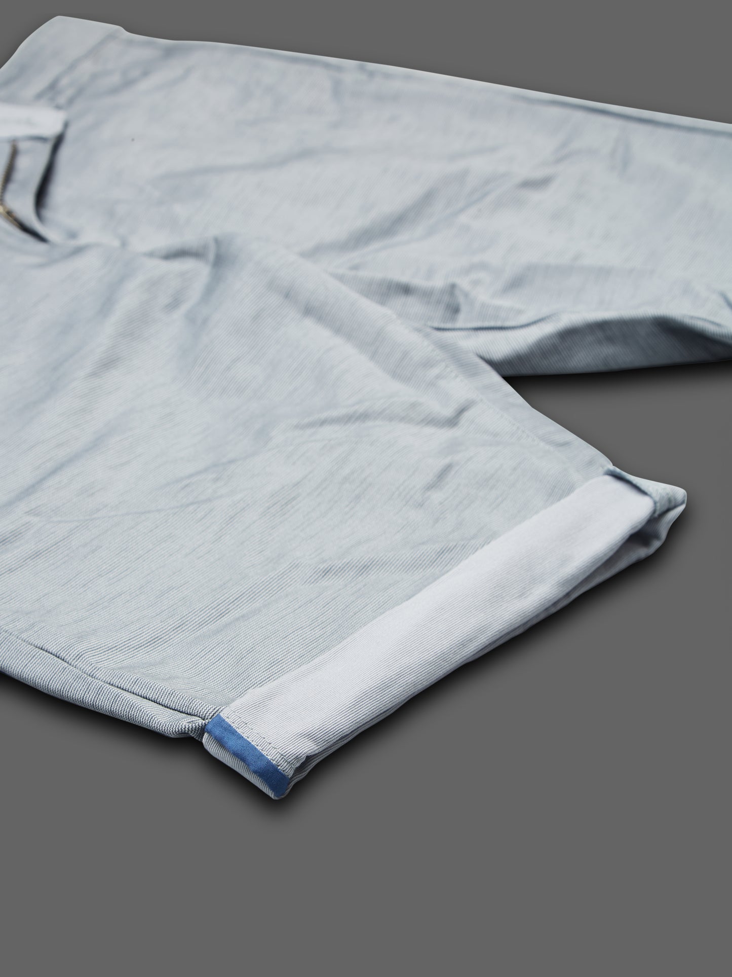 Printed Light Blue Stretchable Shorts