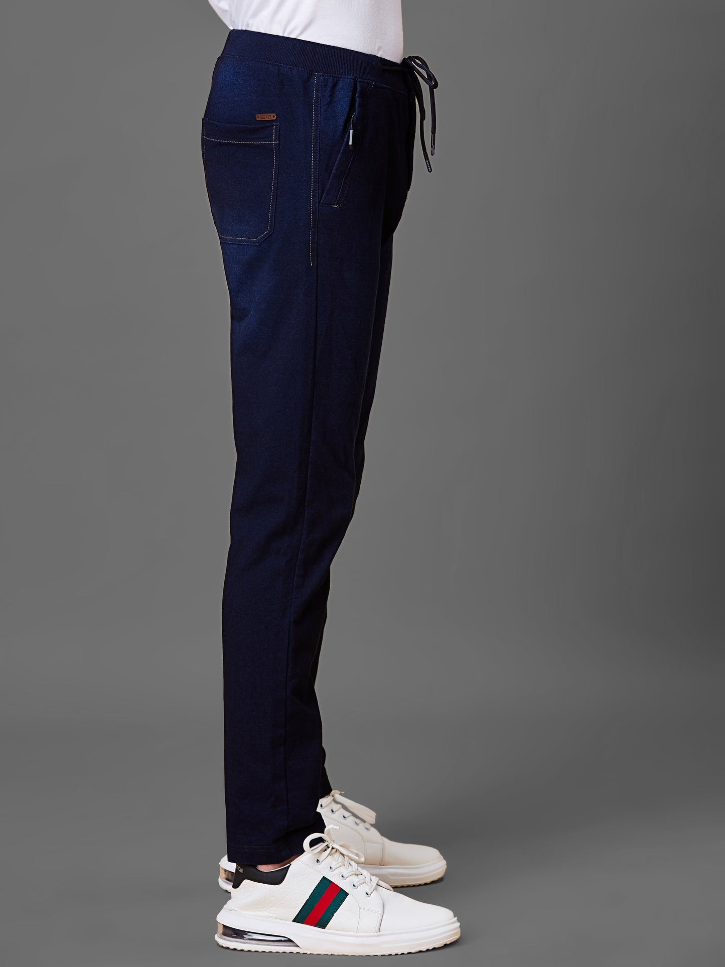 Elasticated Knit Denim Stretchable Lounge Pants