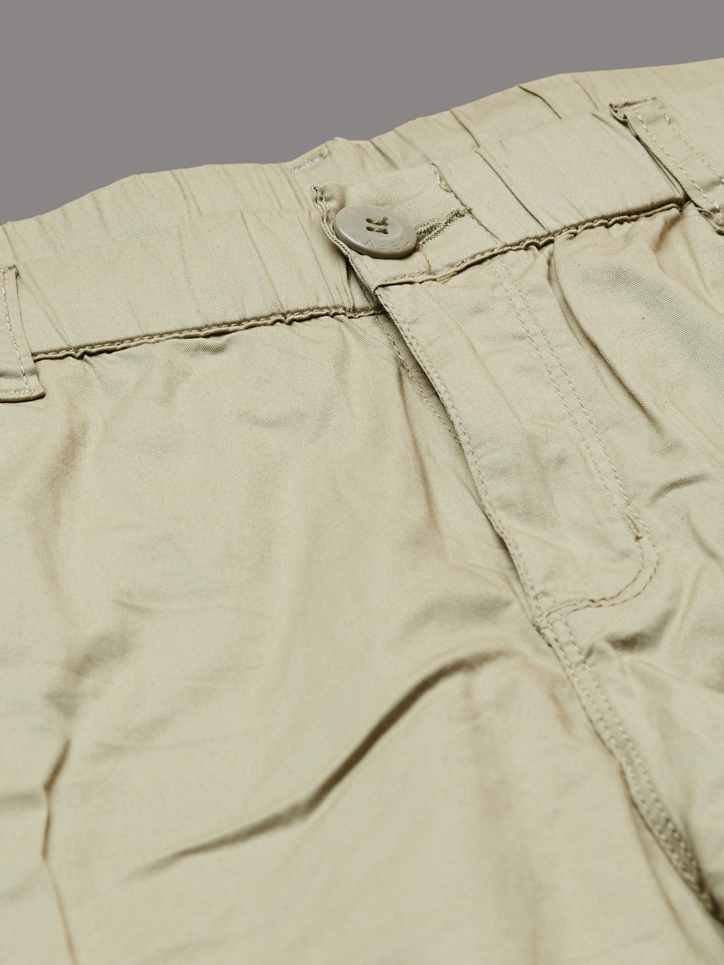 Elasticated Waist Multi Pocket Green Jogger Lounge Pants