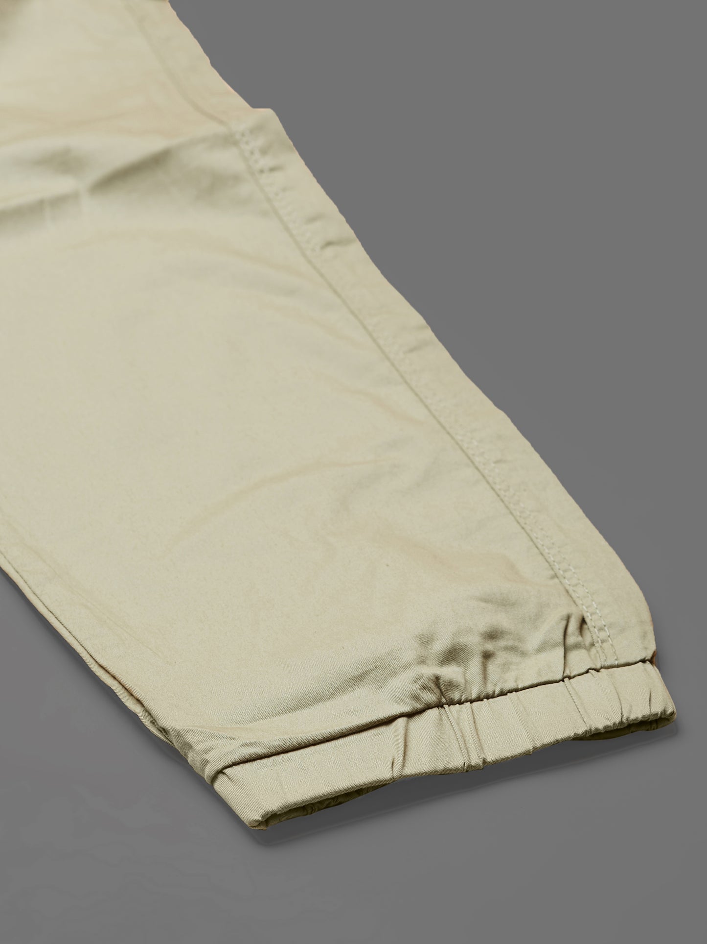 Elasticated Waist Multi Pocket Green Jogger Lounge Pants