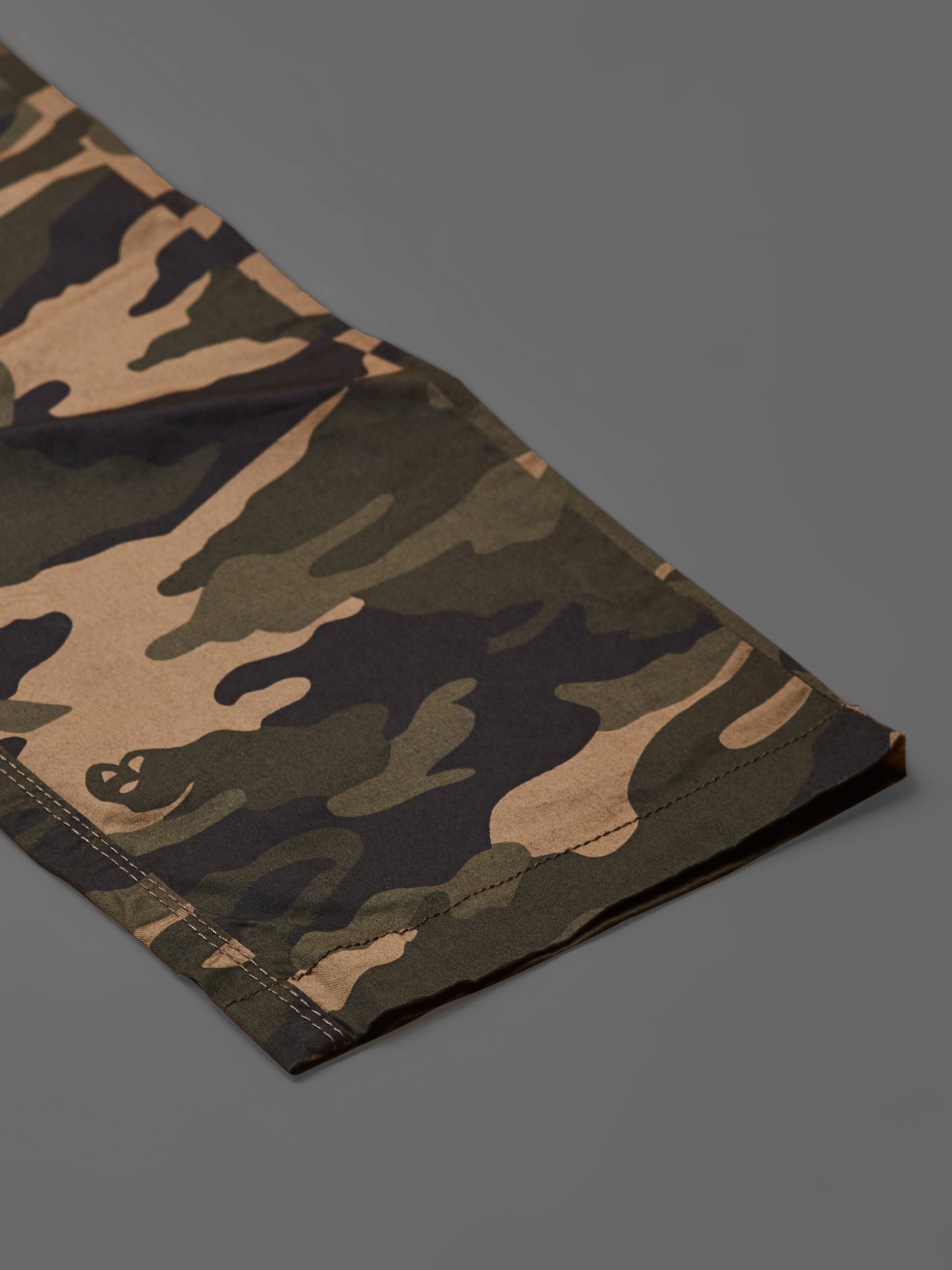 Elasticated Waist Multi Pocket Stretchable Camo Lounge Pants
