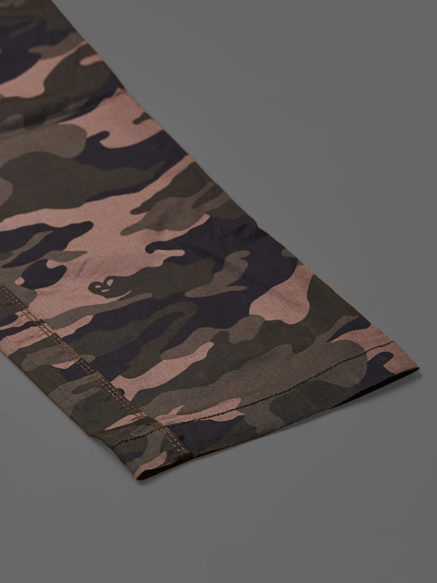 Elasticated Waist Multi Pocket Stretchable Camo Lounge Pants