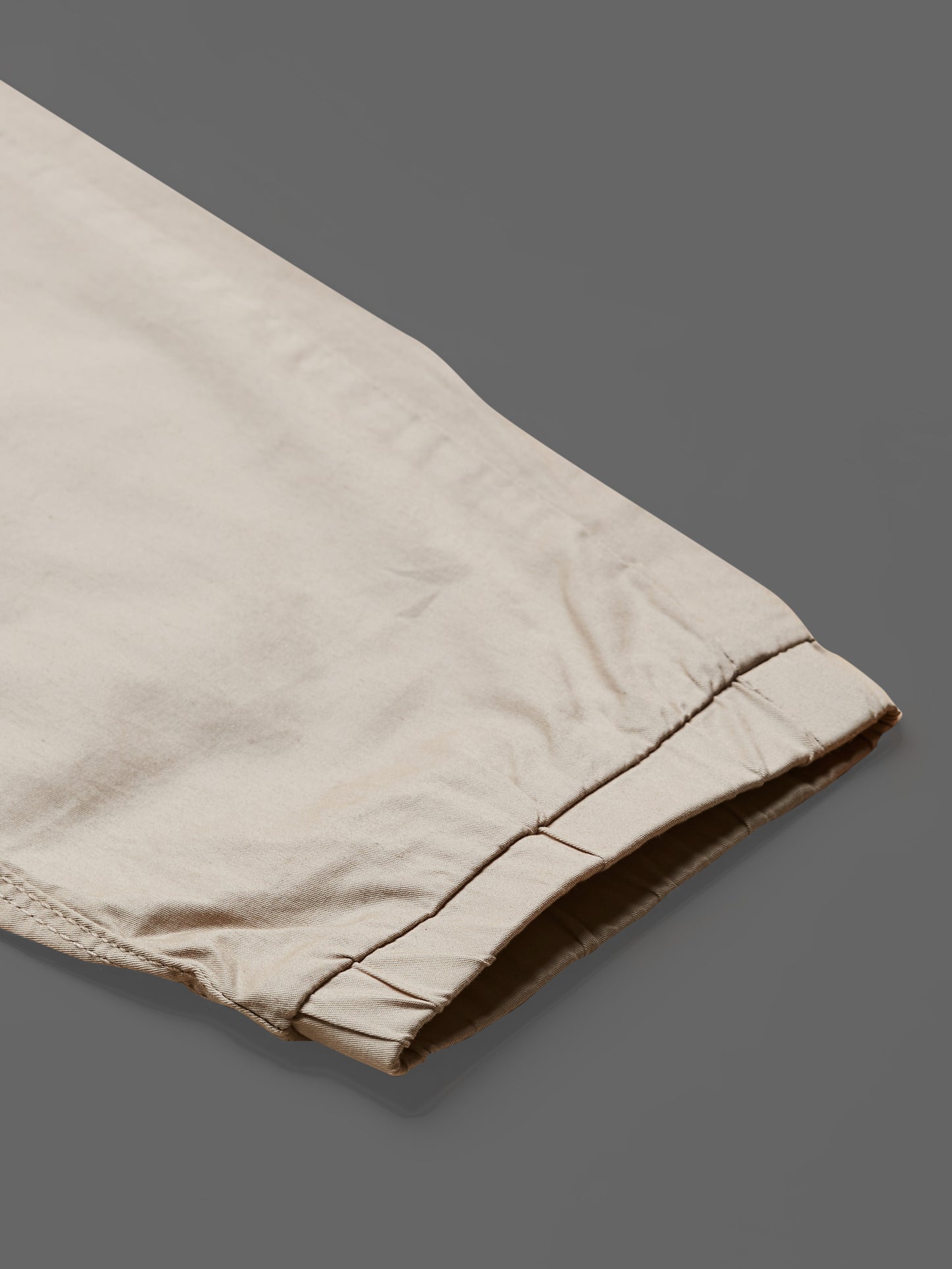 Elasticated Waist Multi Pocket Beige Jogger Lounge Pants