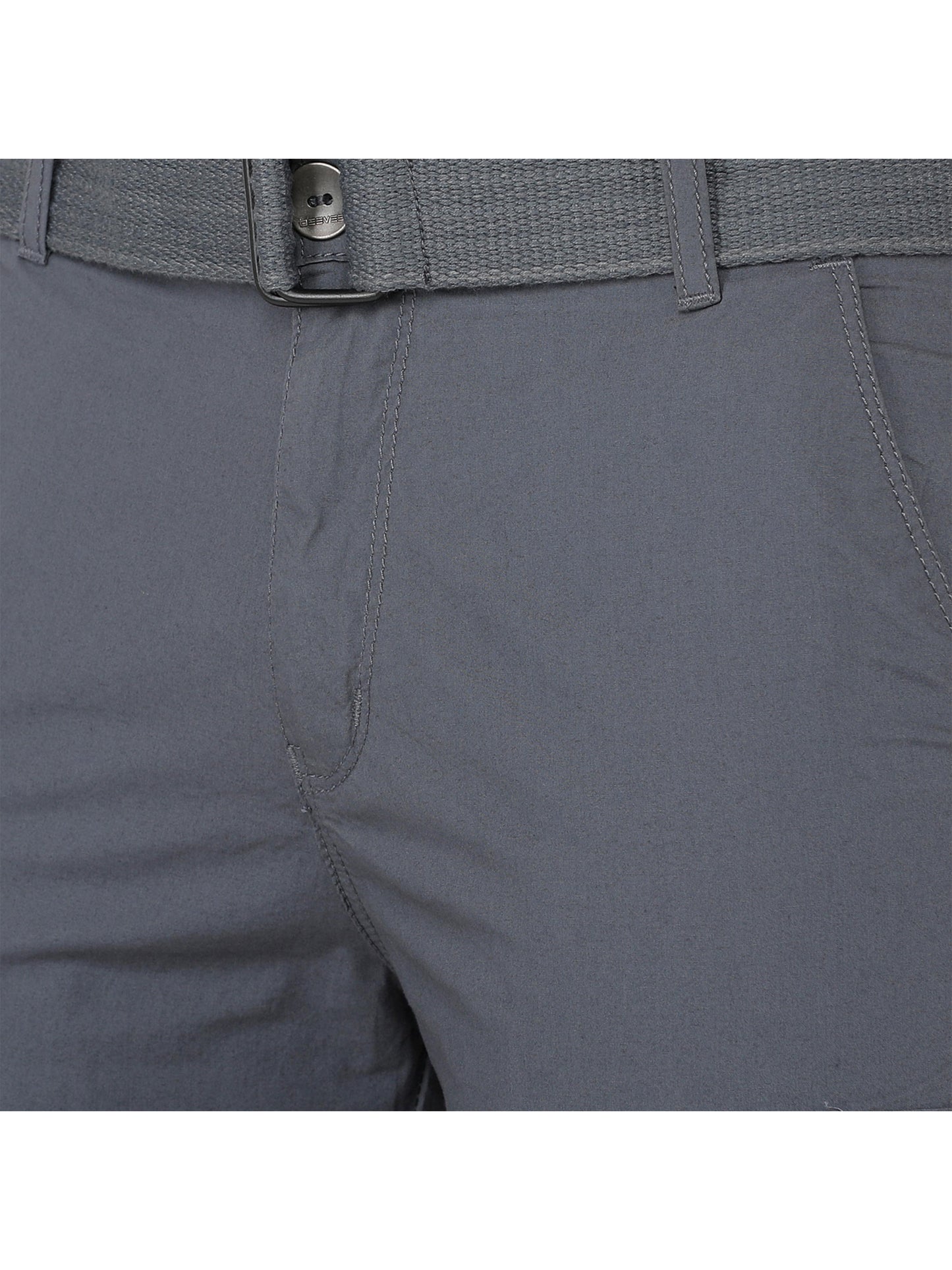 Solid Men Grey Three Fourths