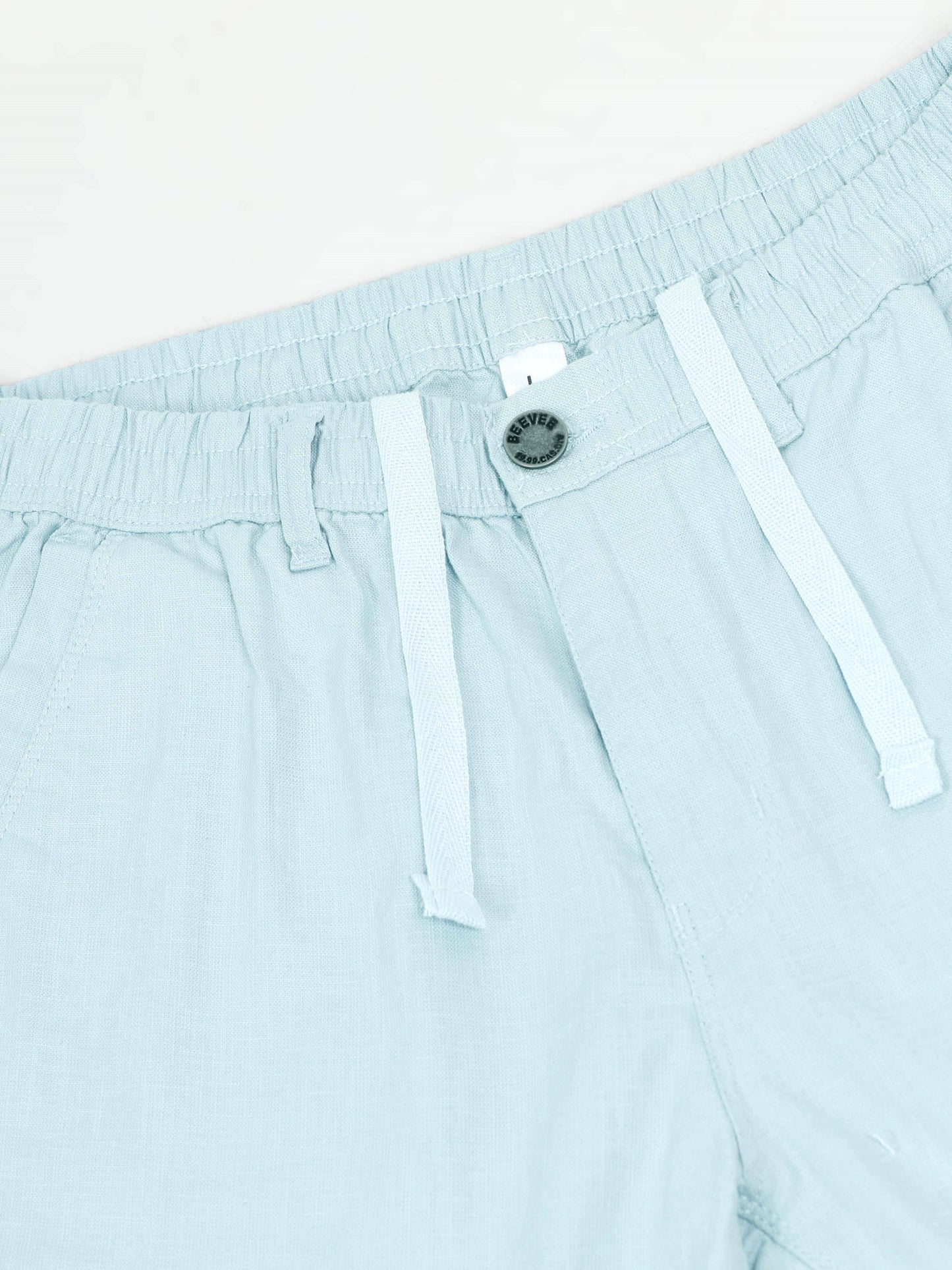 Sky Cotton Lycra Solid Shorts