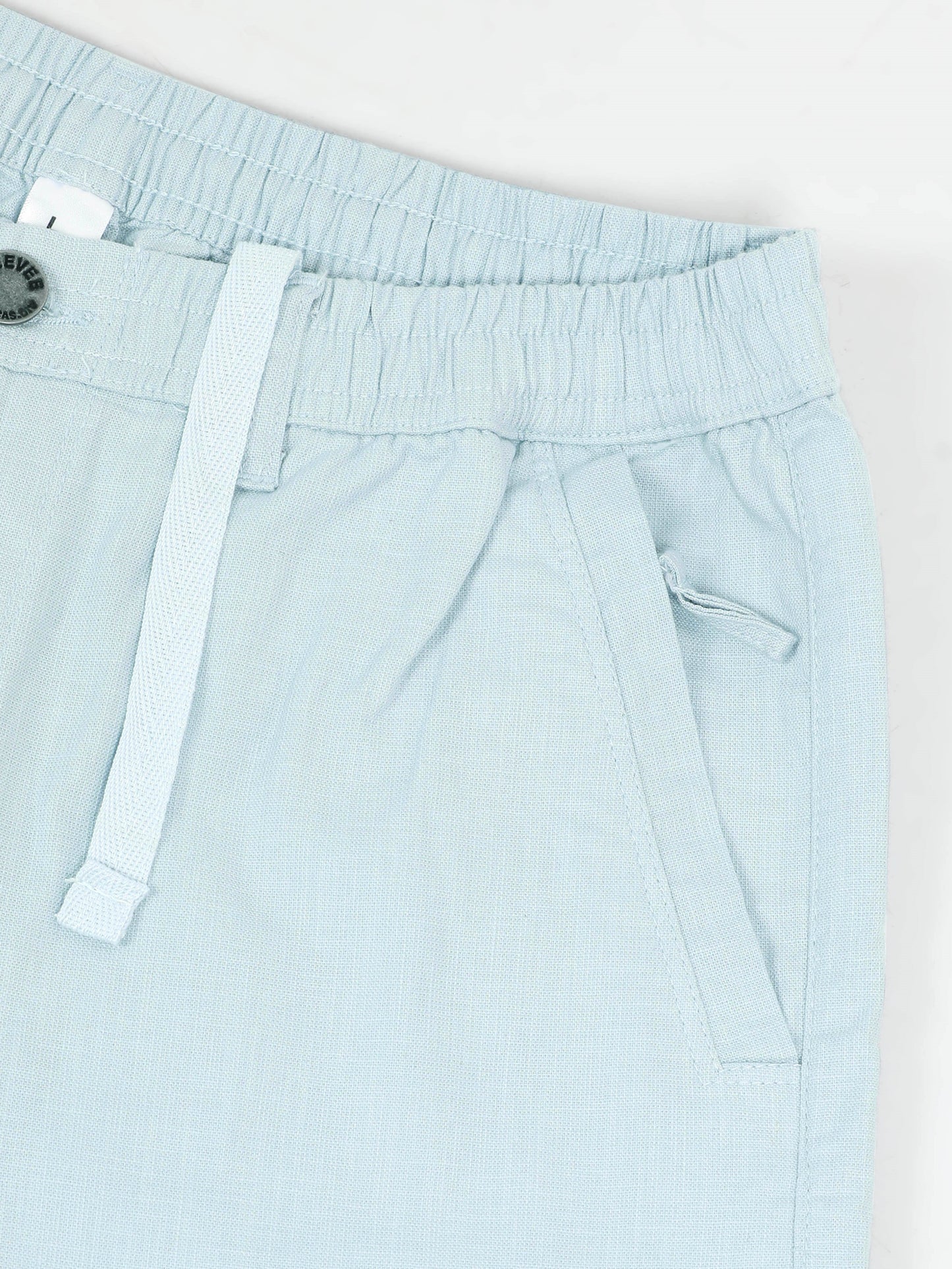 Sky Cotton Lycra Solid Shorts