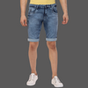 Light Blue Stretchable Denim Shorts