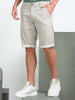 Men Cream Regular Shorts