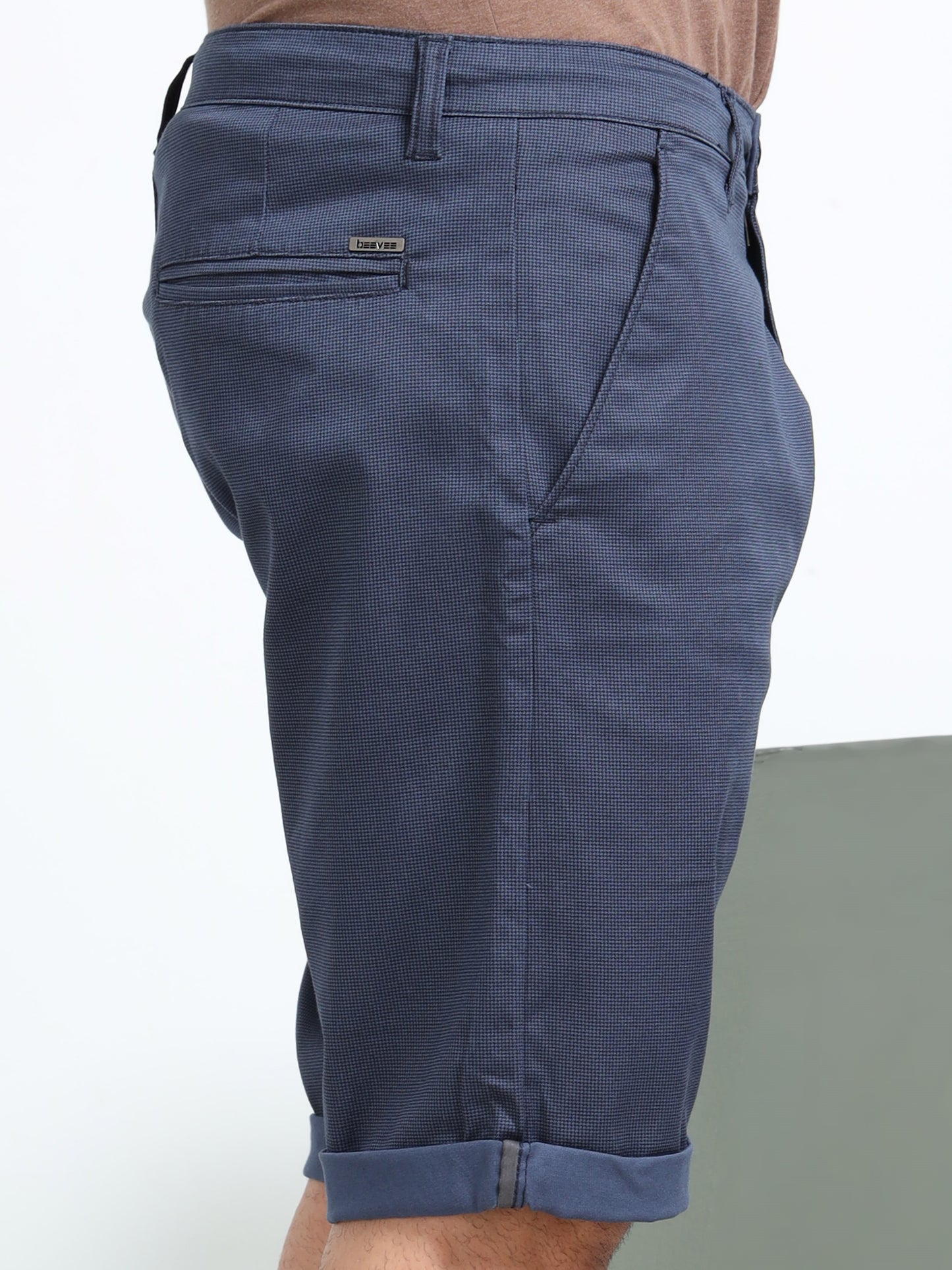 Men Navy Regular Shorts