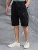Multi Pocket Black Cargo Shorts