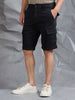 Multi Pocket Black Cargo Shorts