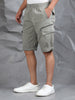 Multi Pocket F Green Cargo Shorts