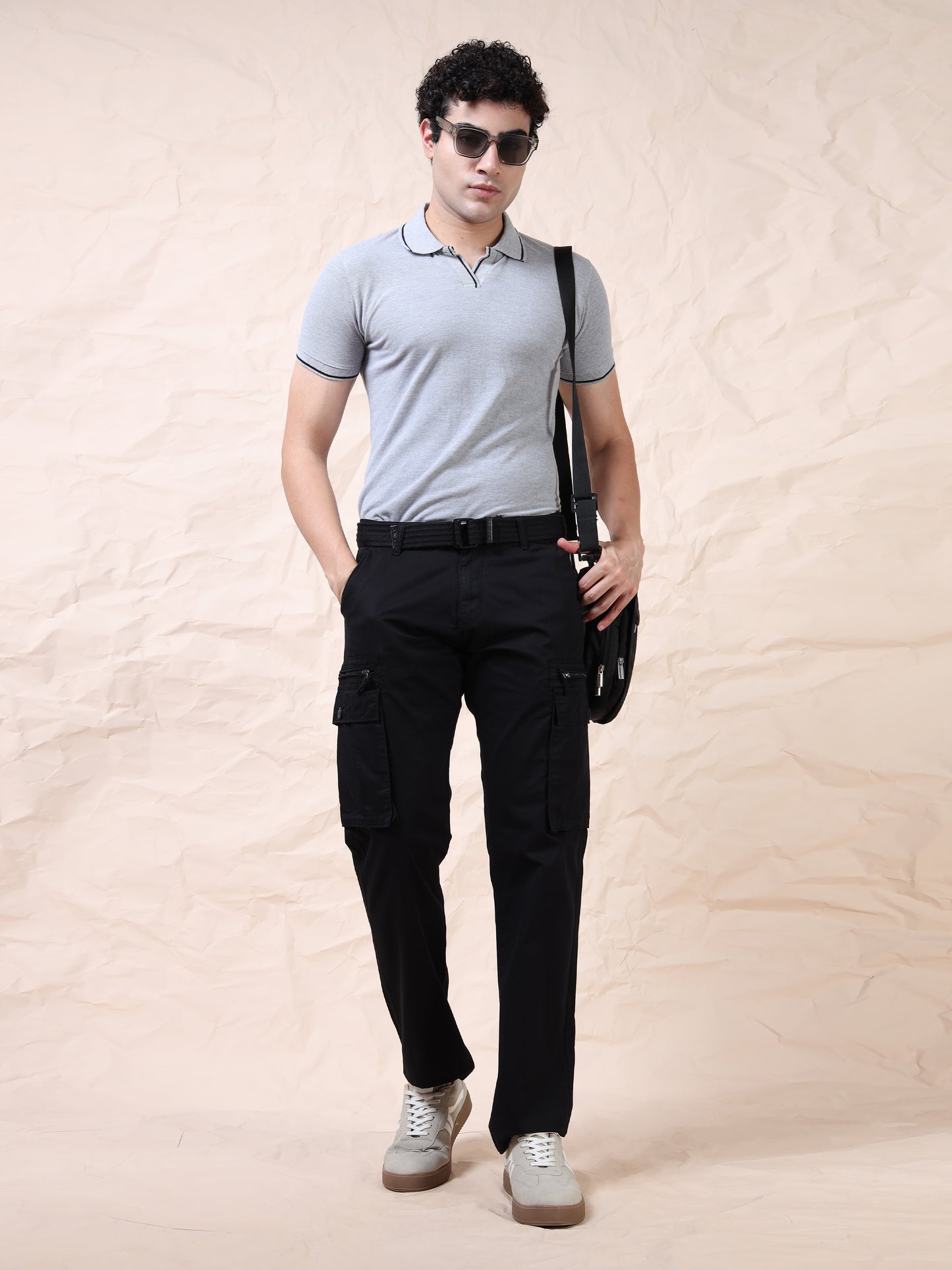 Men's Black Cargo Pants