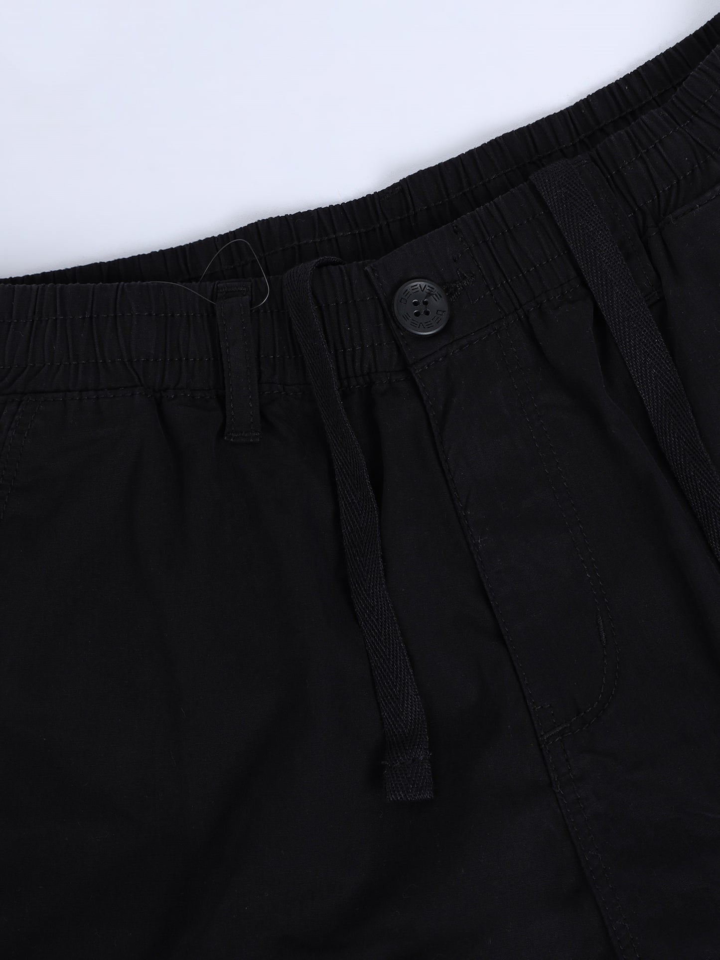 Multi Pocket Black Cargo Shorts