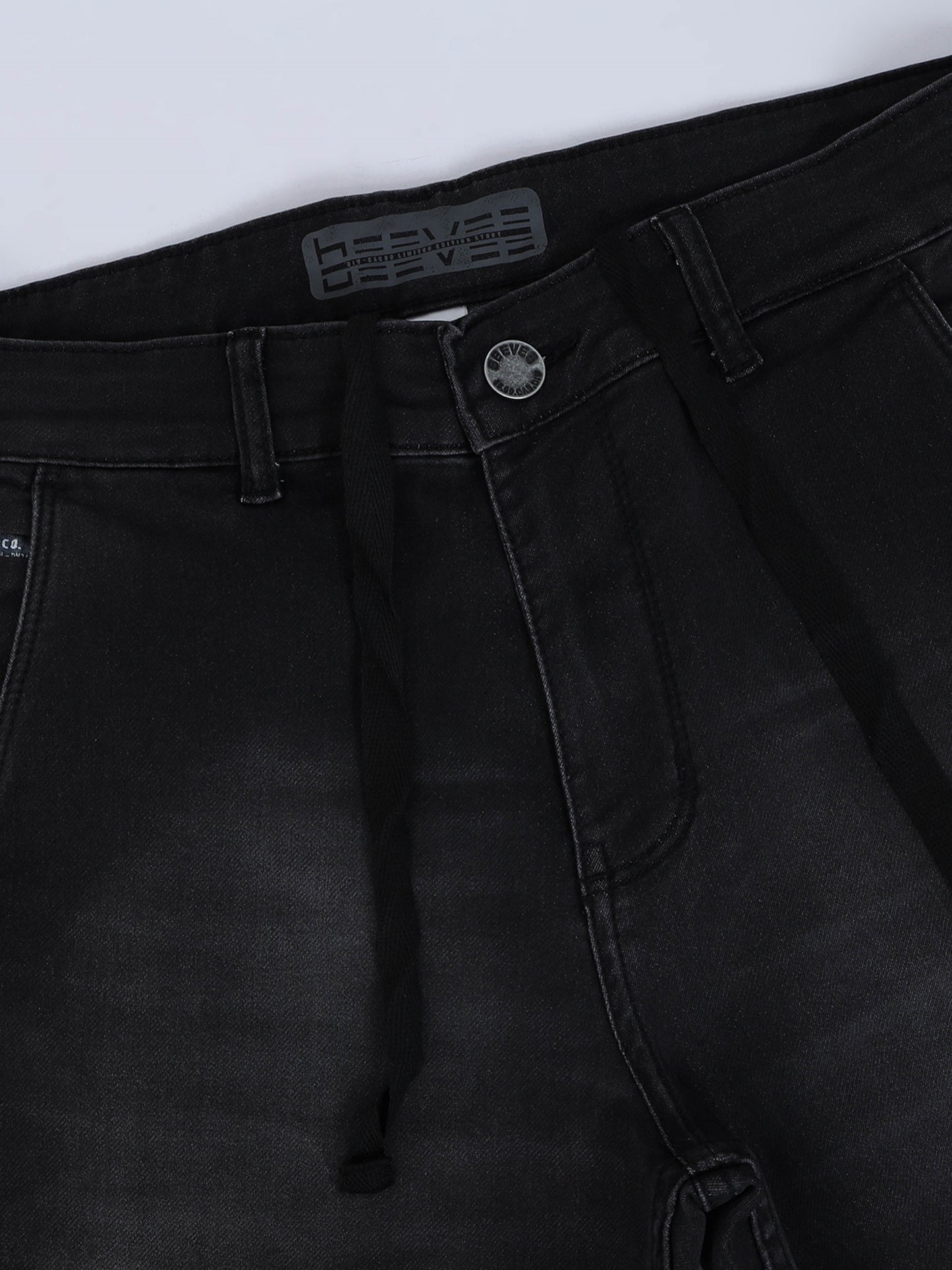 Cross Pocket Indigo Denim Shorts