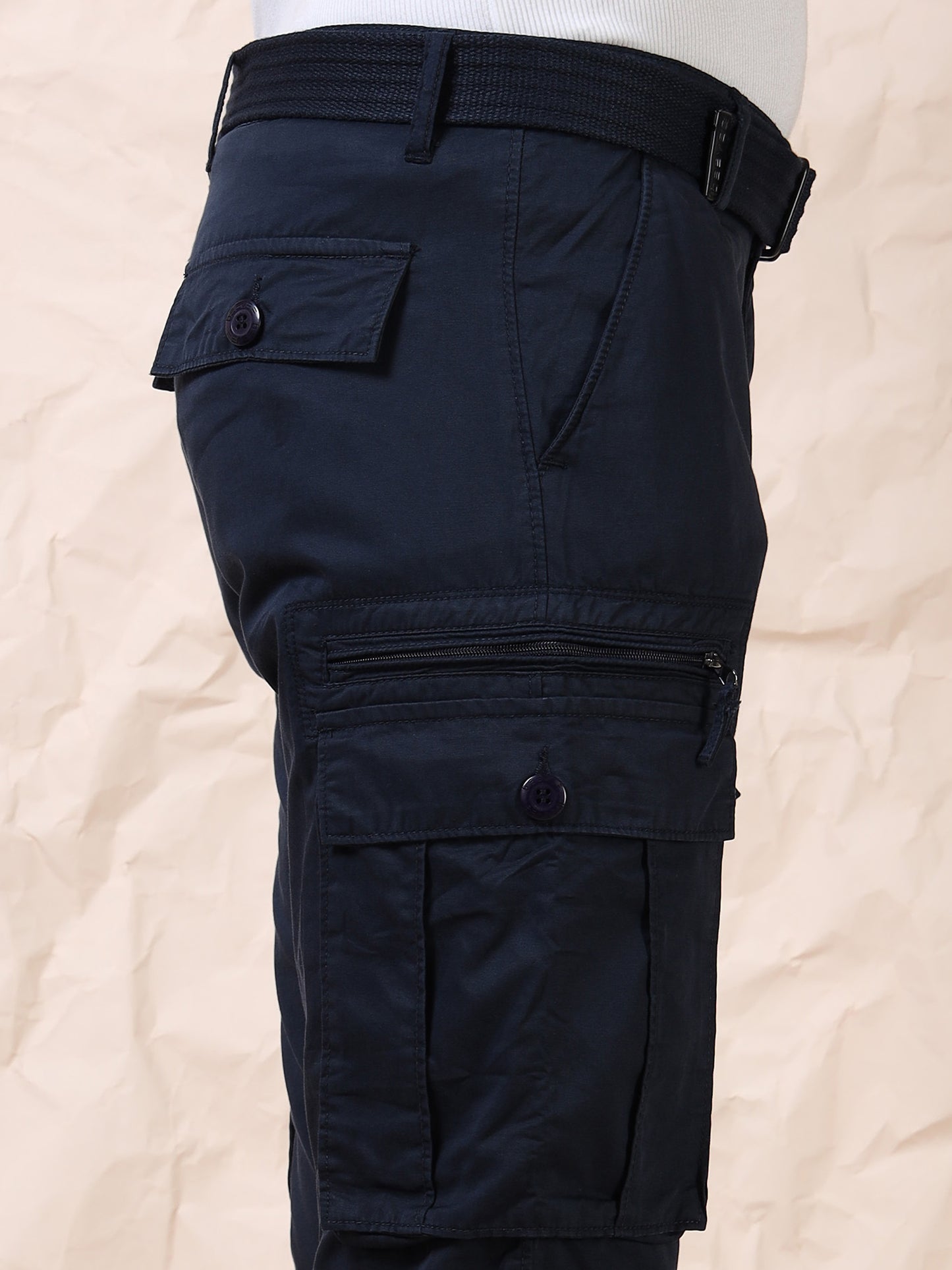 Men's Navy Cargo Pants