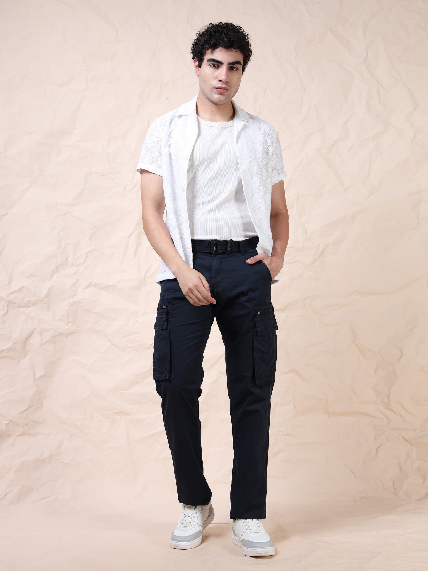 Men's Navy Cargo Pants